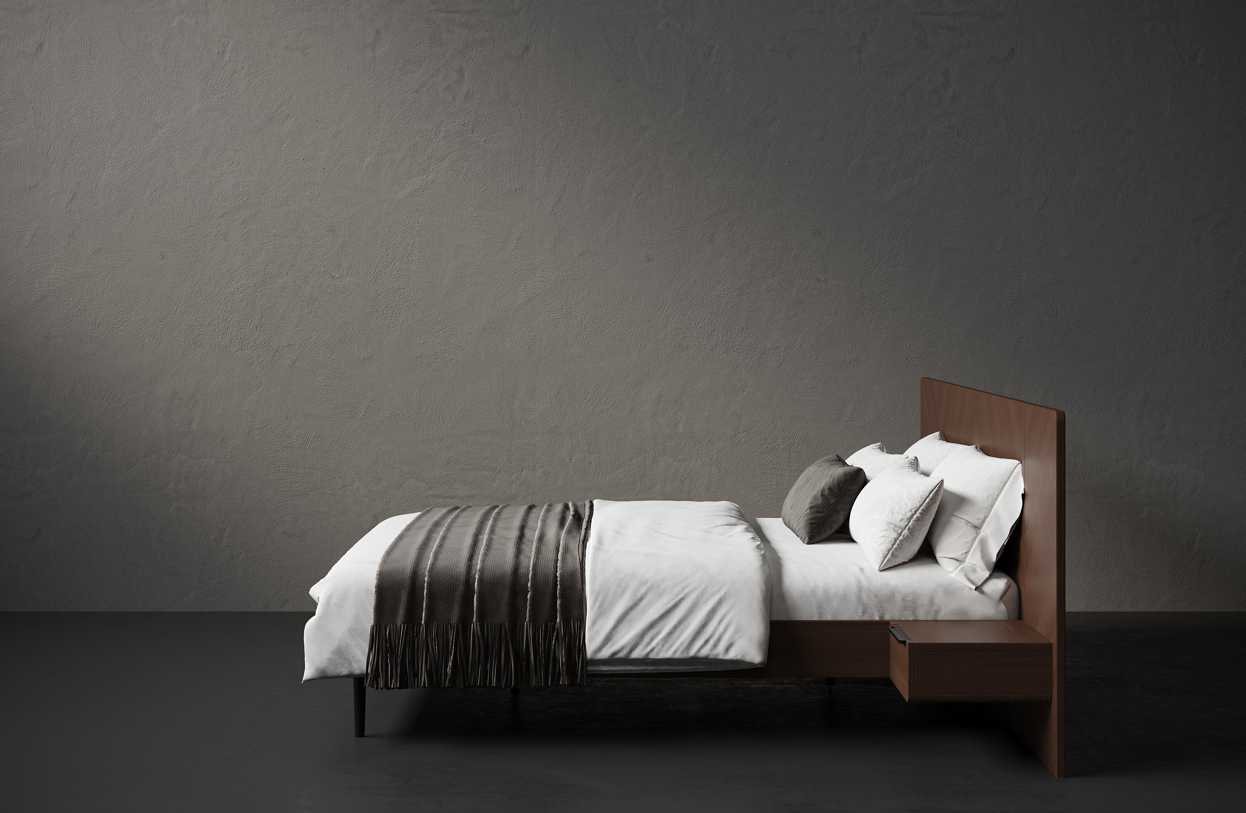 Olivier Solid Wood Bed Frame with Drawers - King & Queen Size Bedframe