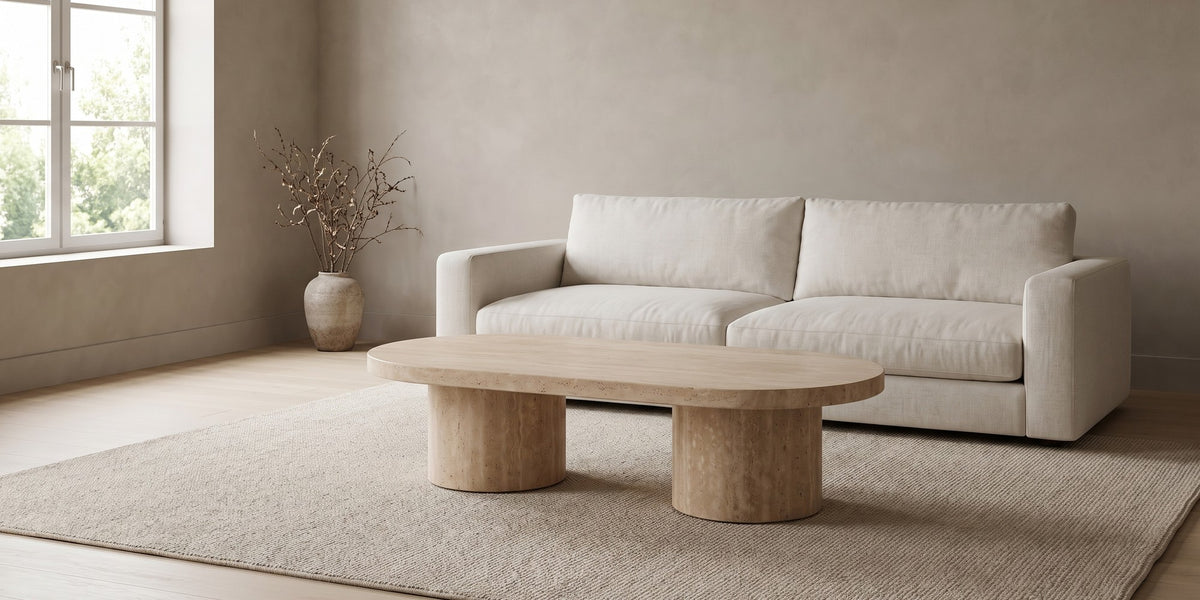 Bandol Travertine Coffee Table banner