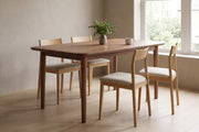 Beaune Walnut Dining Table in a living space