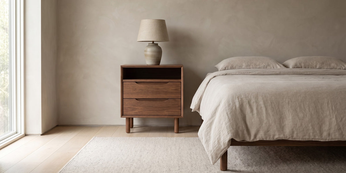Bonnieux Walnut Nightstand banner