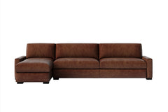 Brunelle  Leather Sectional Sofa