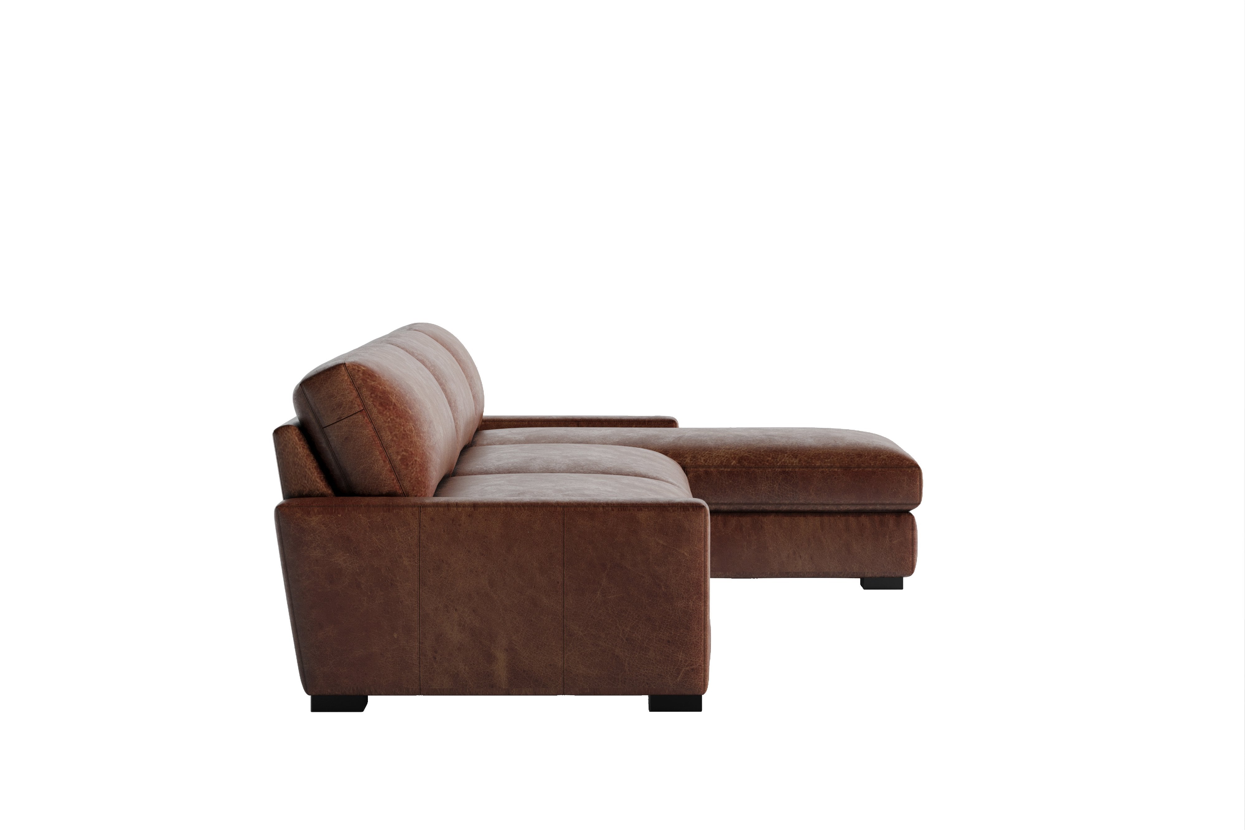 Brunelle  Leather Sectional Sofa