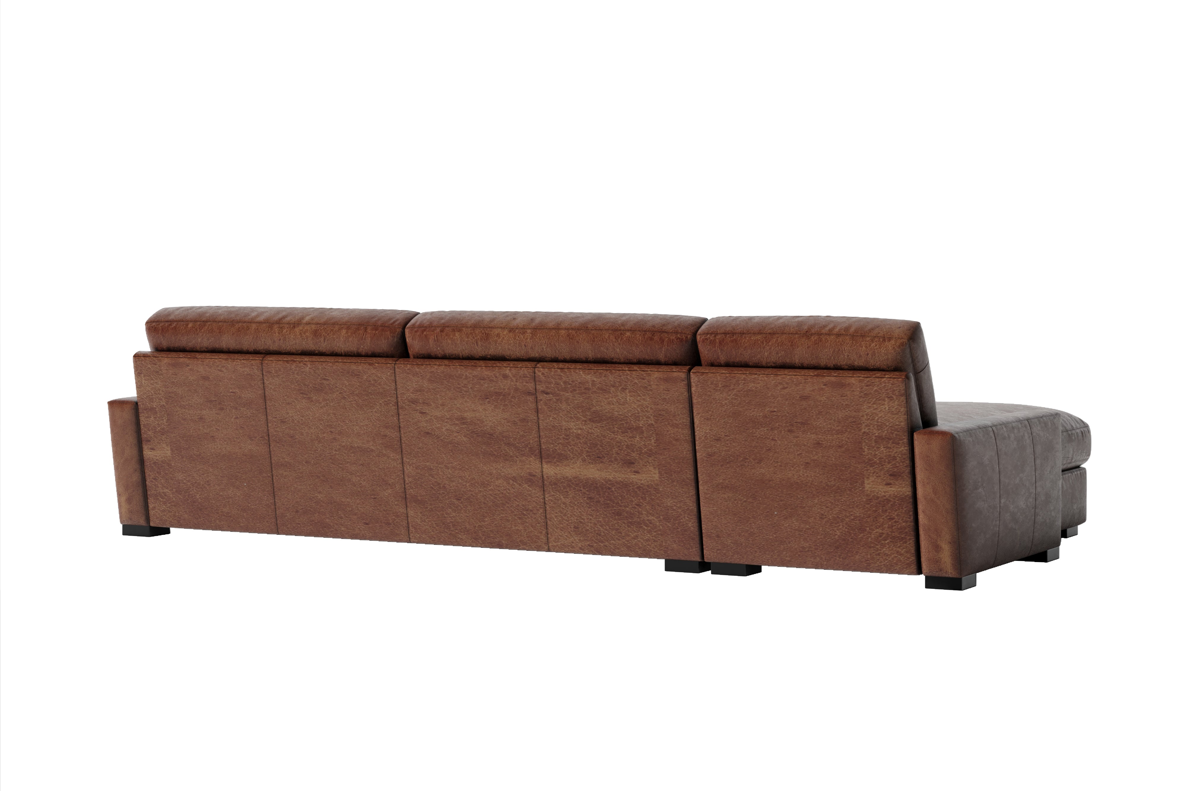 Brunelle  Leather Sectional Sofa