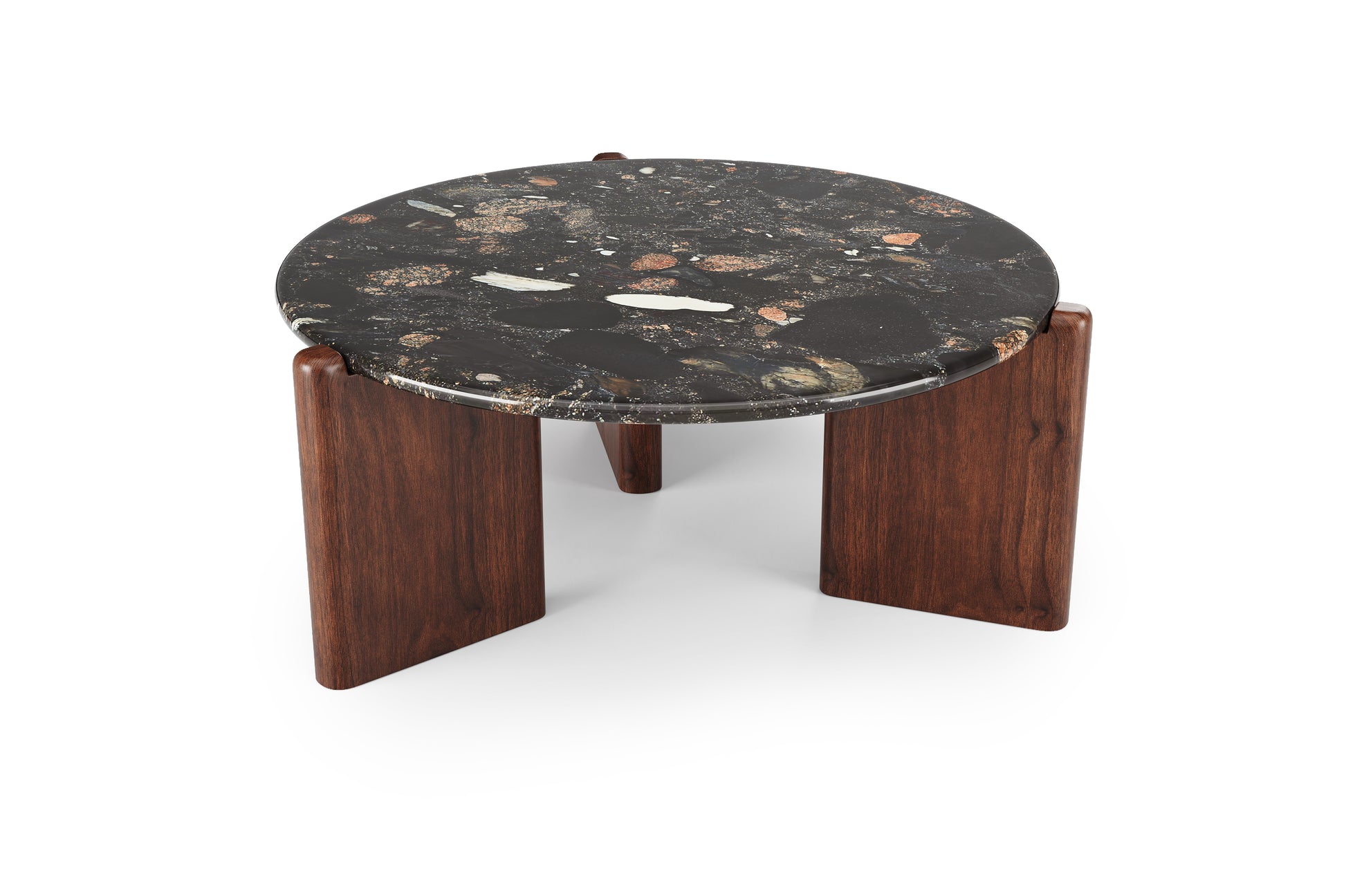 Greco Nero Marquina Marble Coffee Table