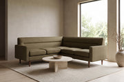 Cabourg Olive Corner Sectional in a living space