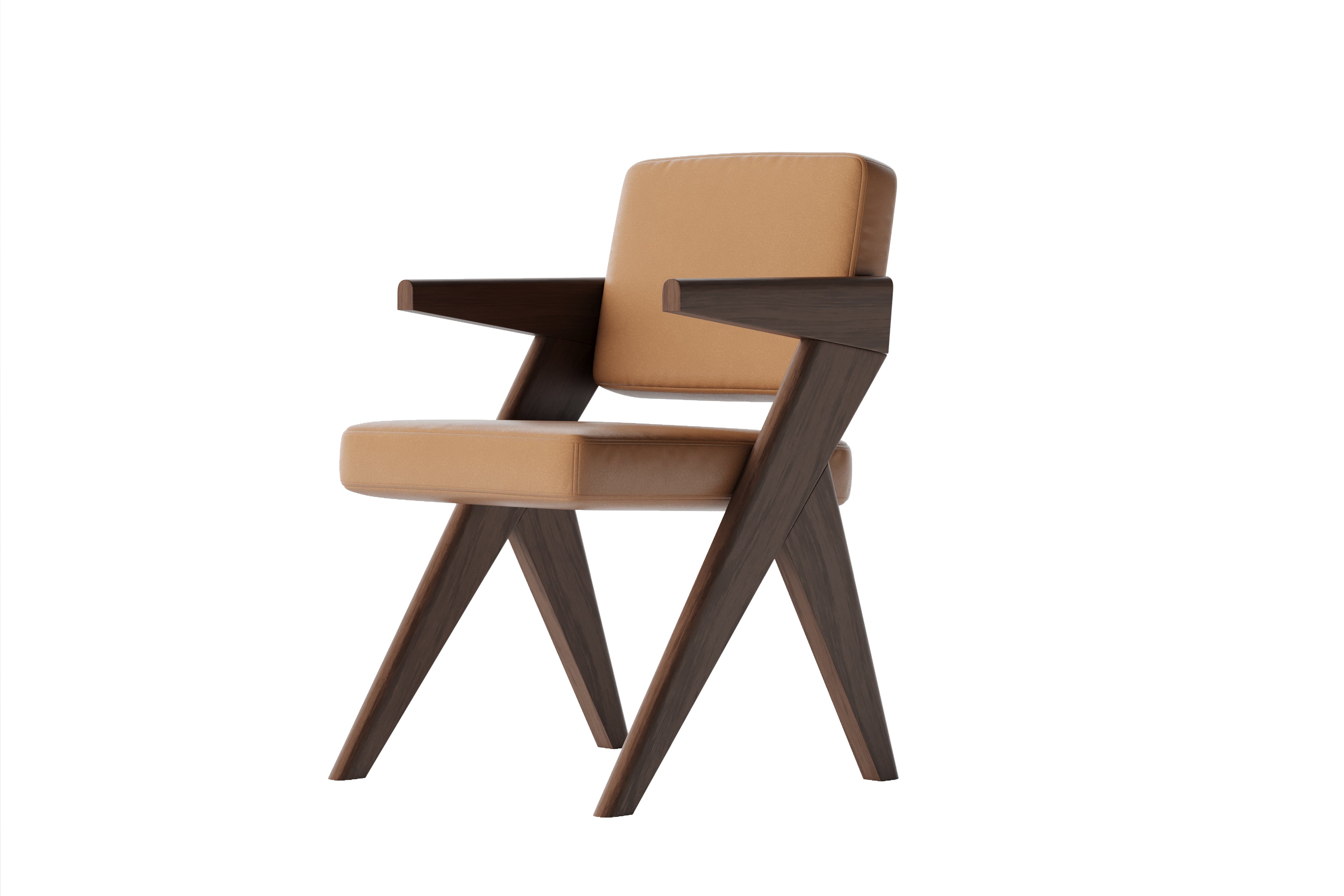Leif Nordic Hygge™ Leather & Ash Wood Dining Chair – Timeless Heirloom Design