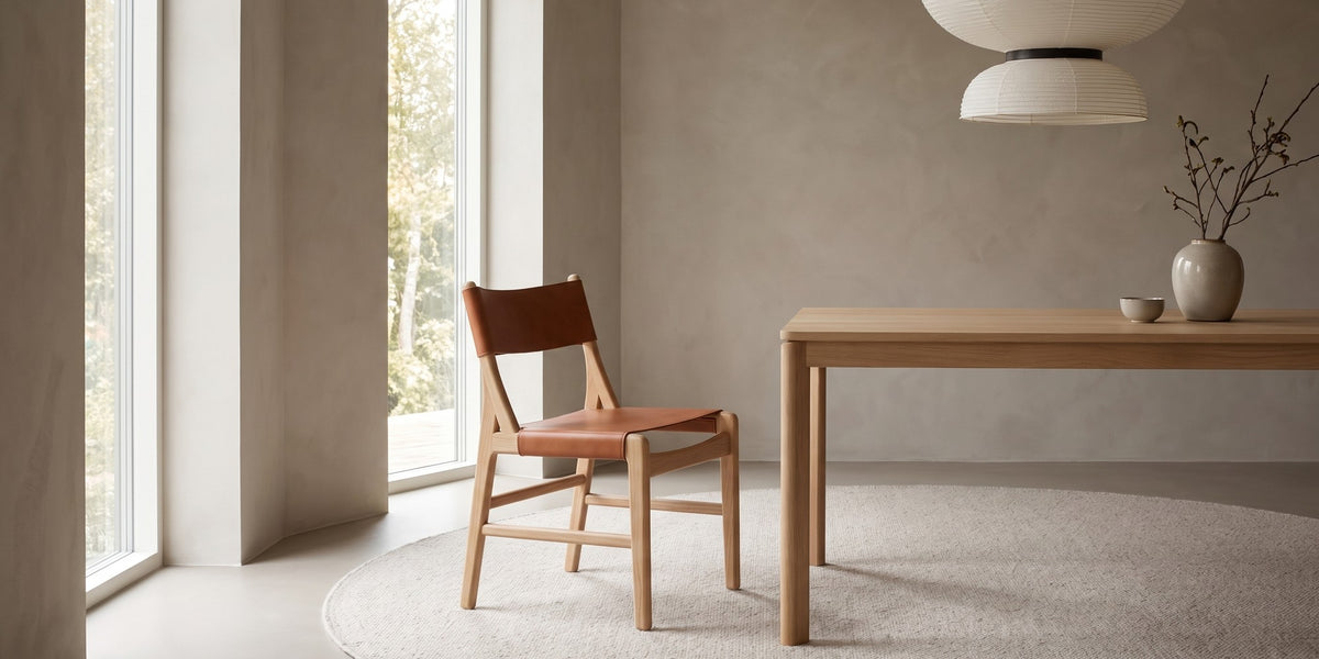 Cassis Leather Sling Dining Chair banner