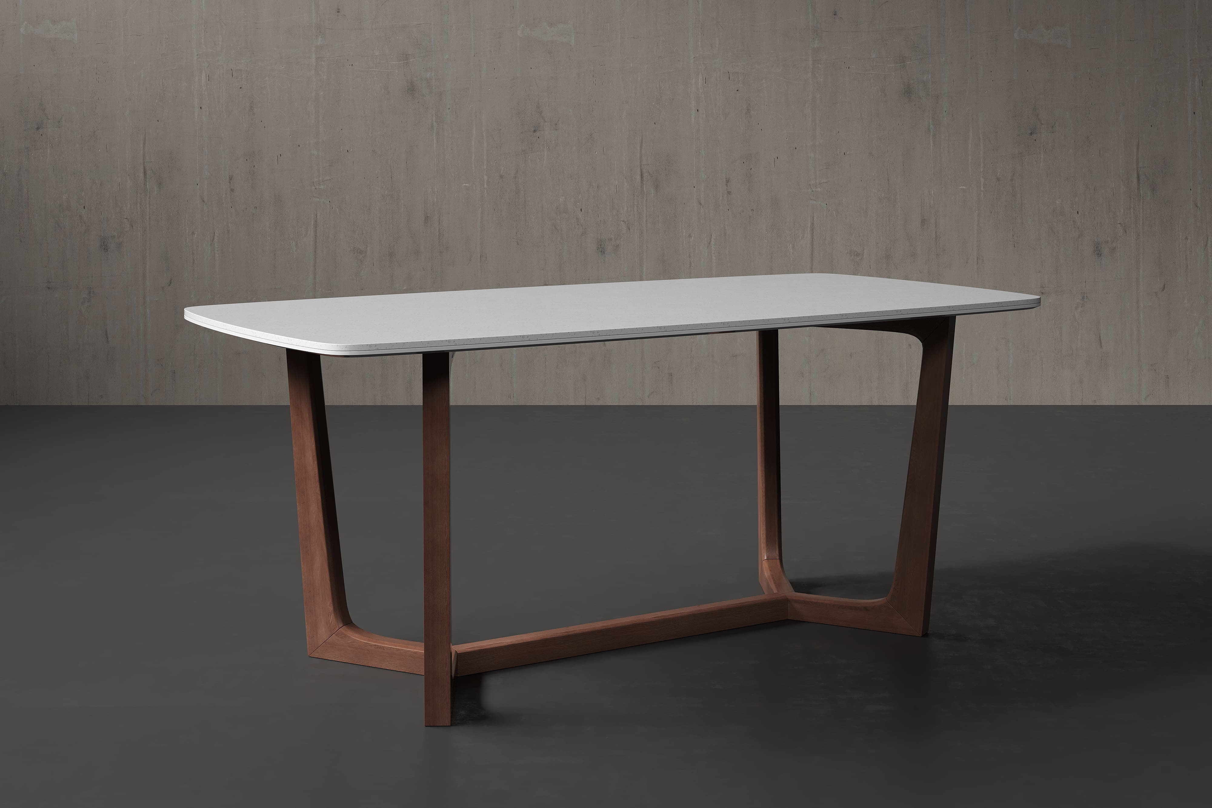 Clemente Quartz Dining Table – Modern Elegance, Unmatched Durability