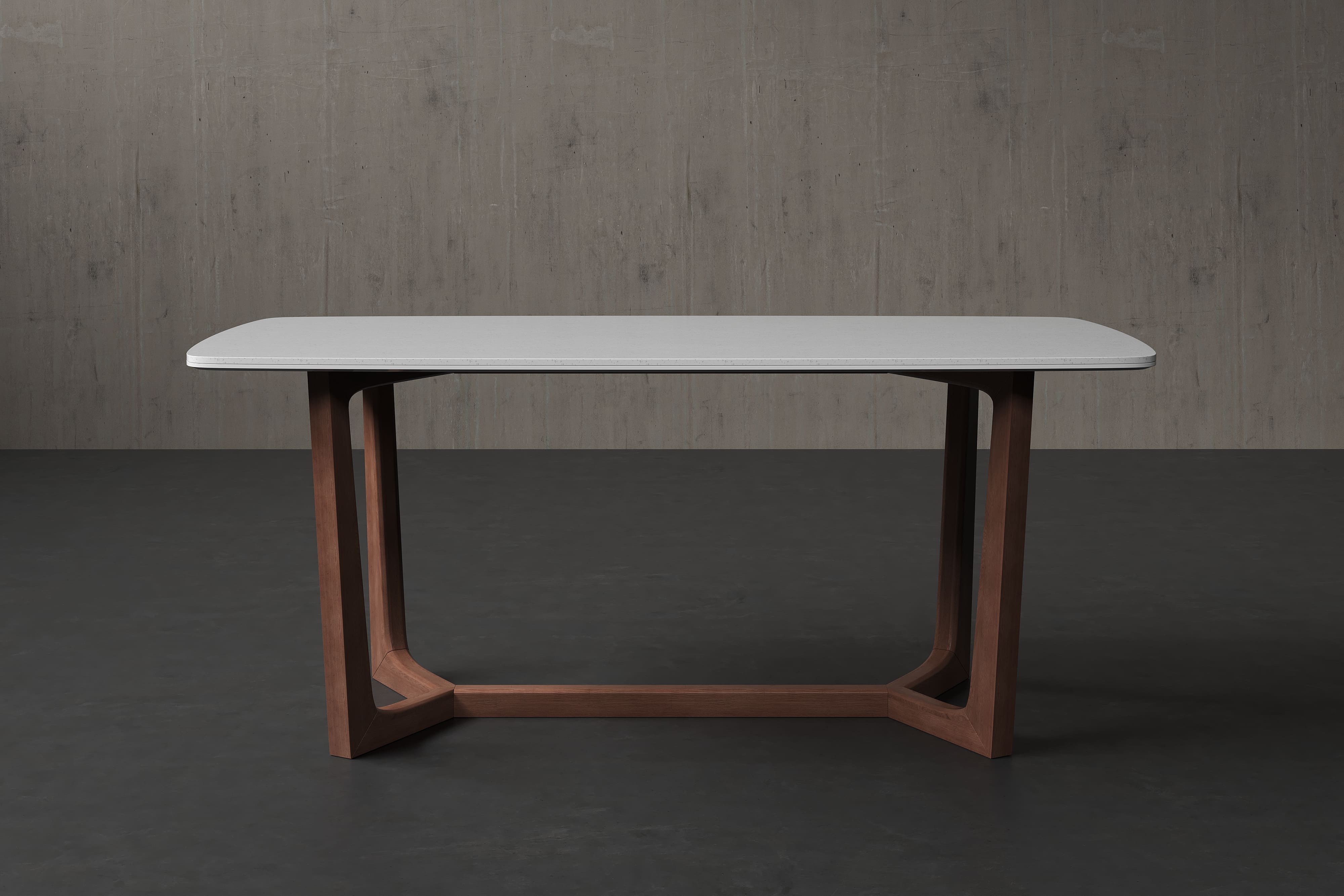 Clemente Quartz Dining Table – Modern Elegance, Unmatched Durability