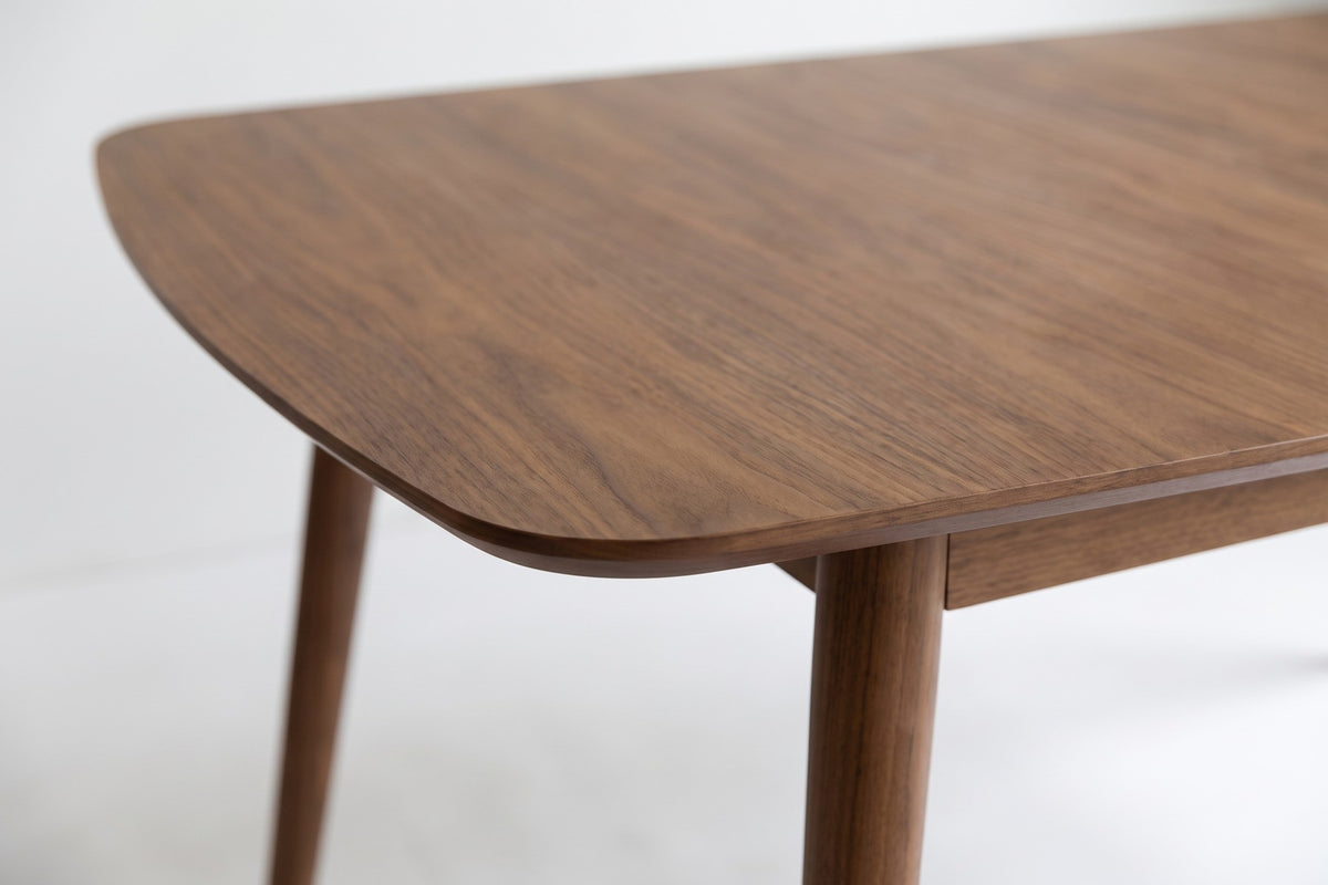 Cluny Extendable Dining Table – Walnut or Oak, 71" to 94", Seats 6 to 8