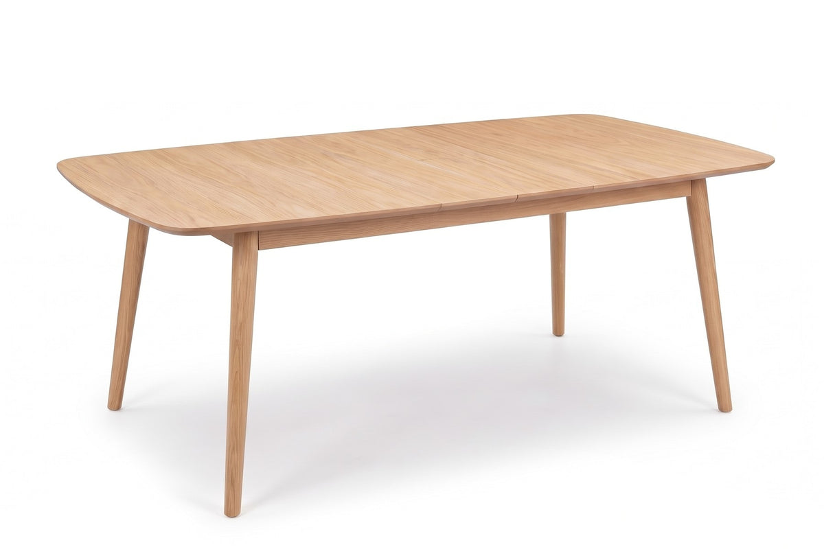 Cluny Extendable Dining Table – Walnut or Oak, 71" to 94", Seats 6 to 8
