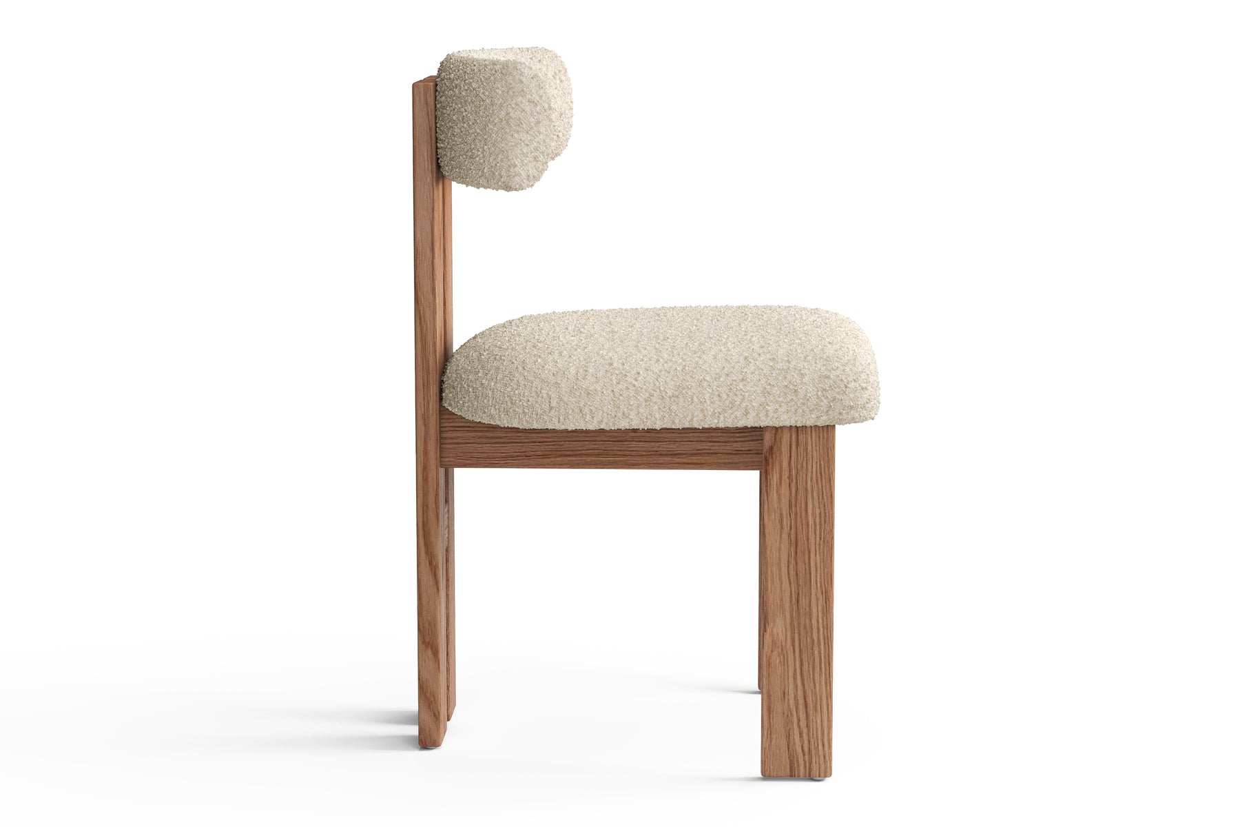 Andre Boucle Dining Chair – Modern Luxury, Built to Last