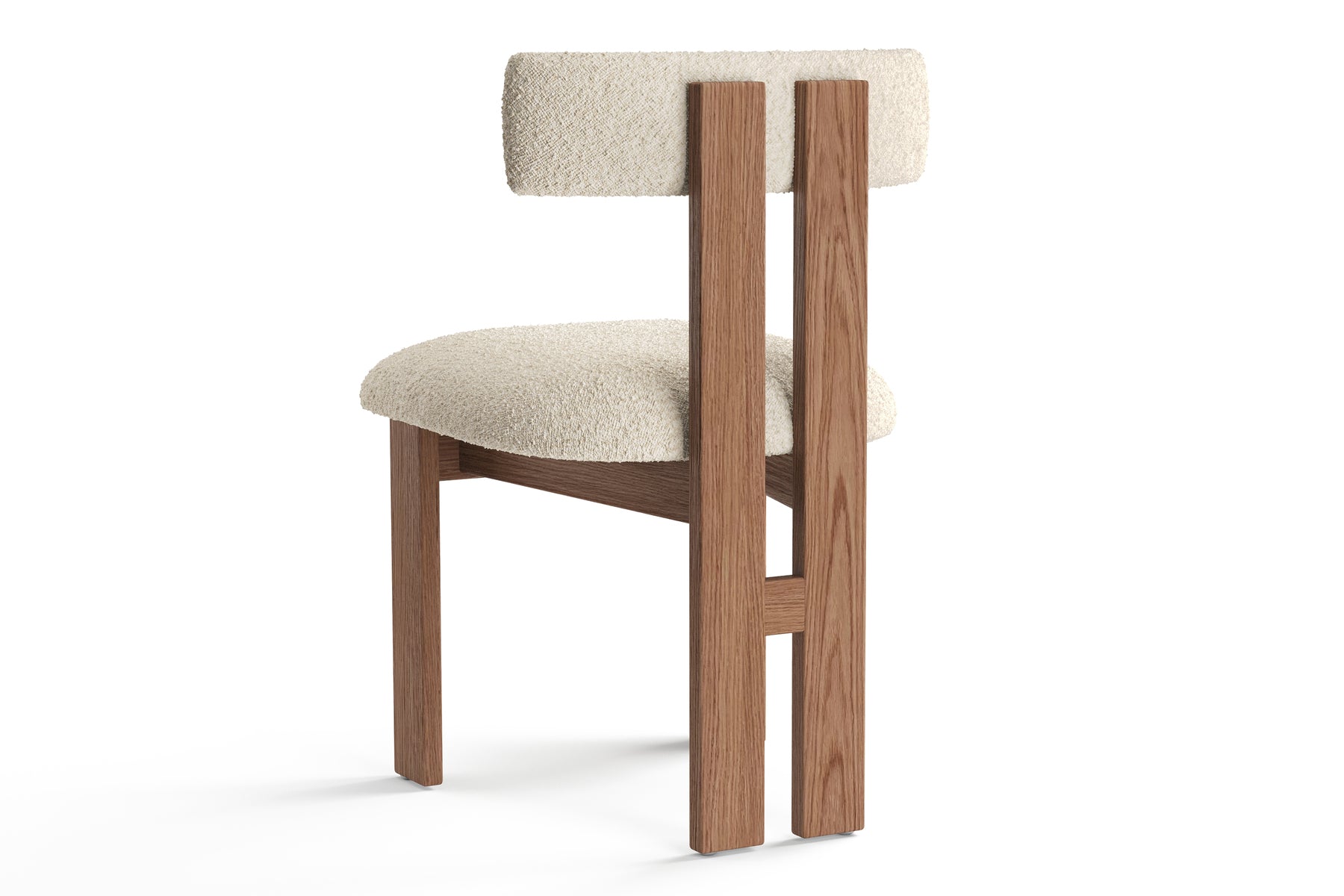 Andre Boucle Dining Chair – Modern Luxury, Built to Last