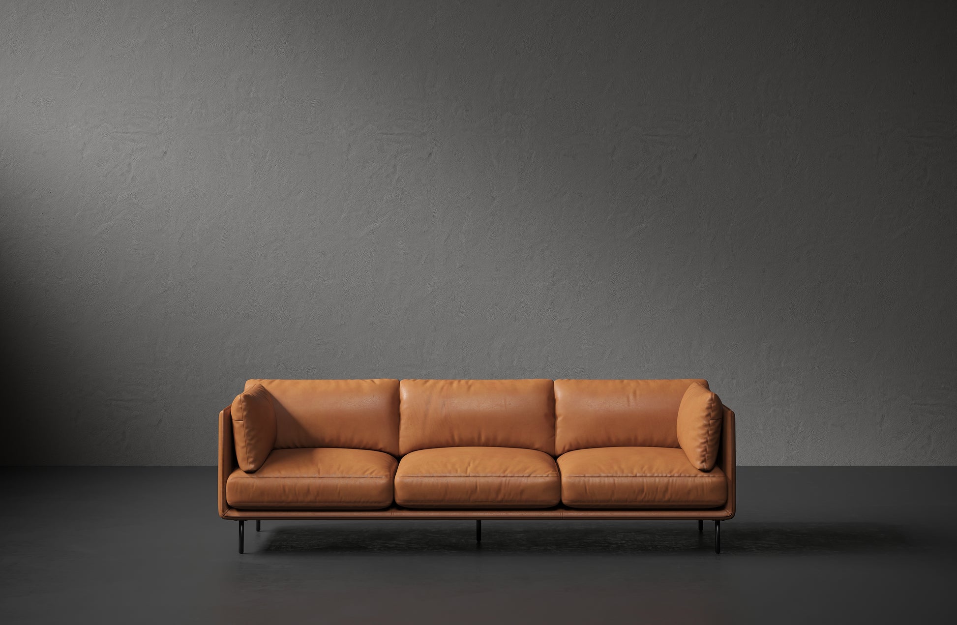 Tristan Nordic Hygge™ Leather Wide Sofa