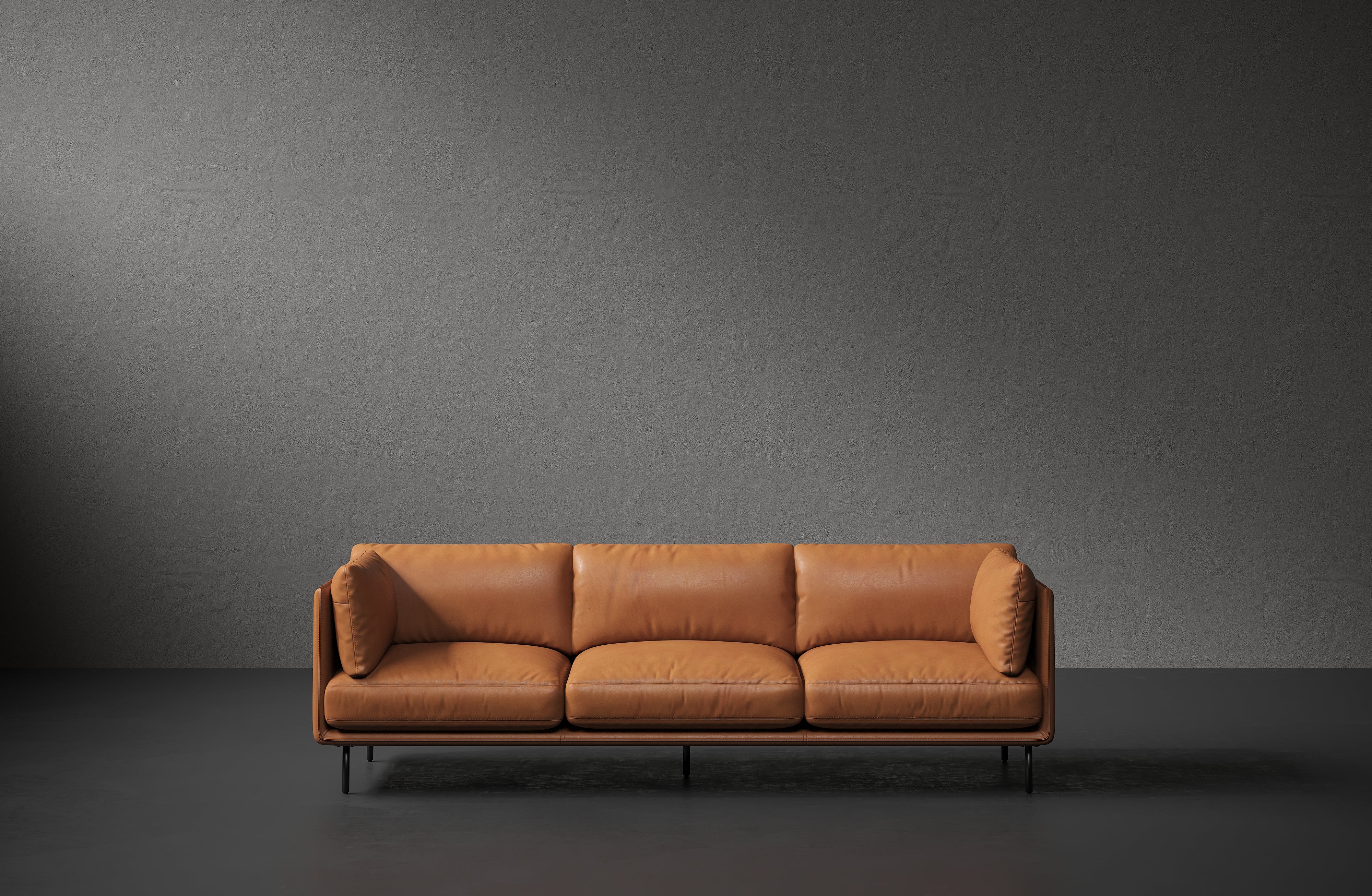 Tristan Nordic Hygge™ Leather Wide Sofa