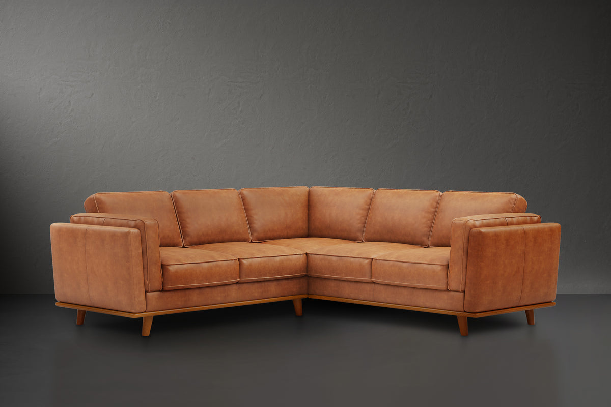 Maestro Leather Corner Sectional Sofa