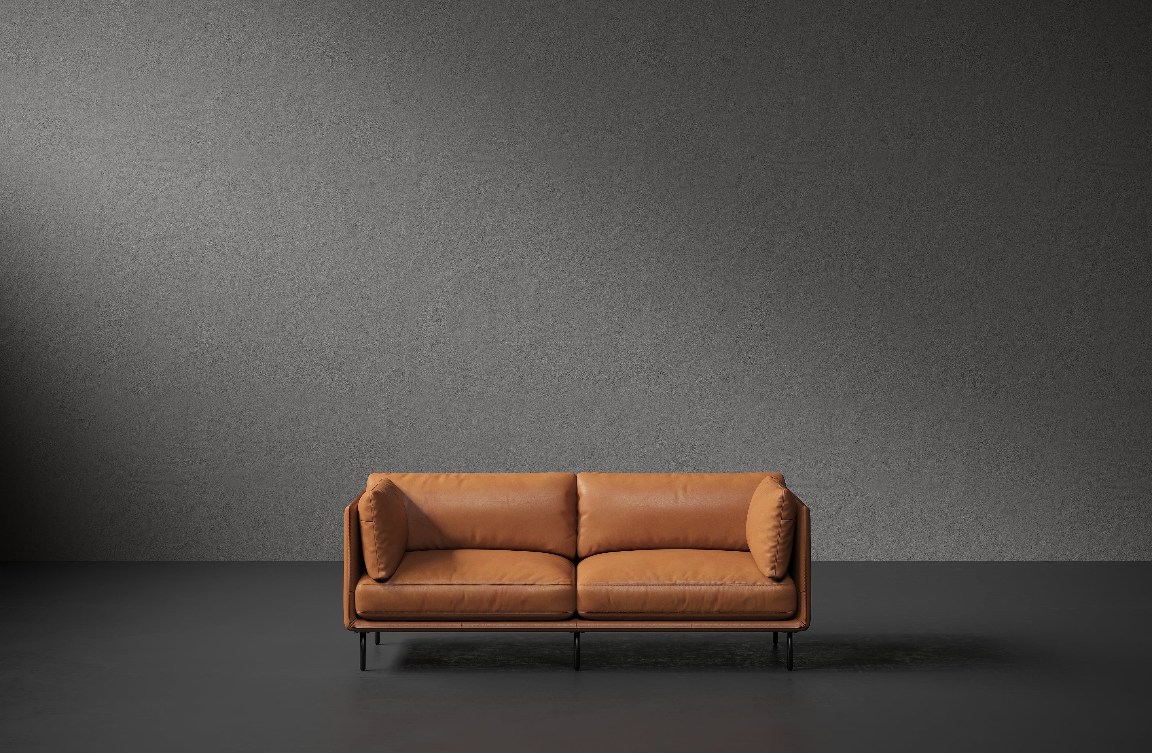 Tristan Nordic Hygge™ Leather Wide Sofa