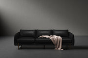 Helmsdal Semi-Aniline Nordic Hygge™ Leather Three Seat Sofa with ComfortSoft™ Technology