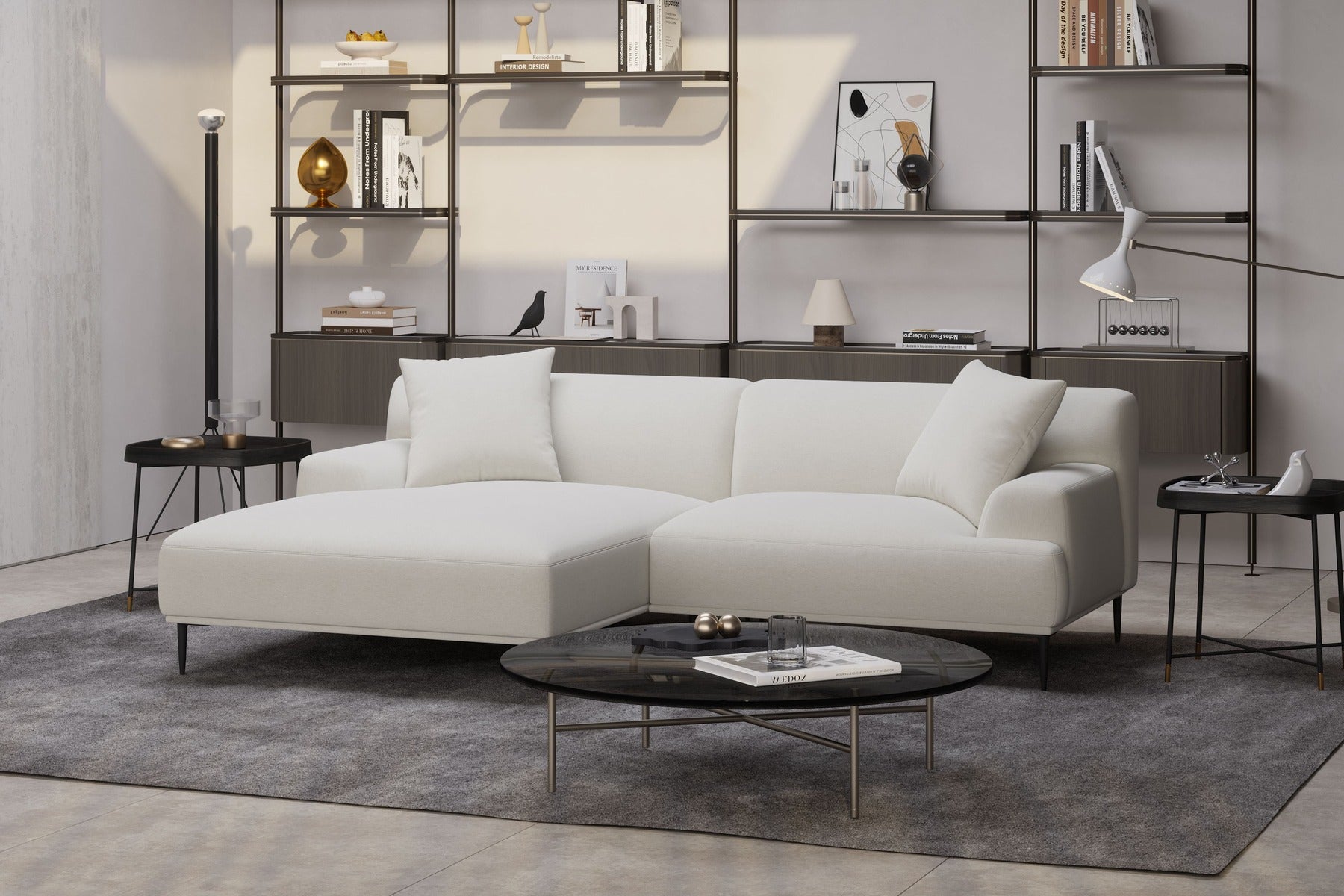 Rodin 94.5" Fabric Sectional Sofa