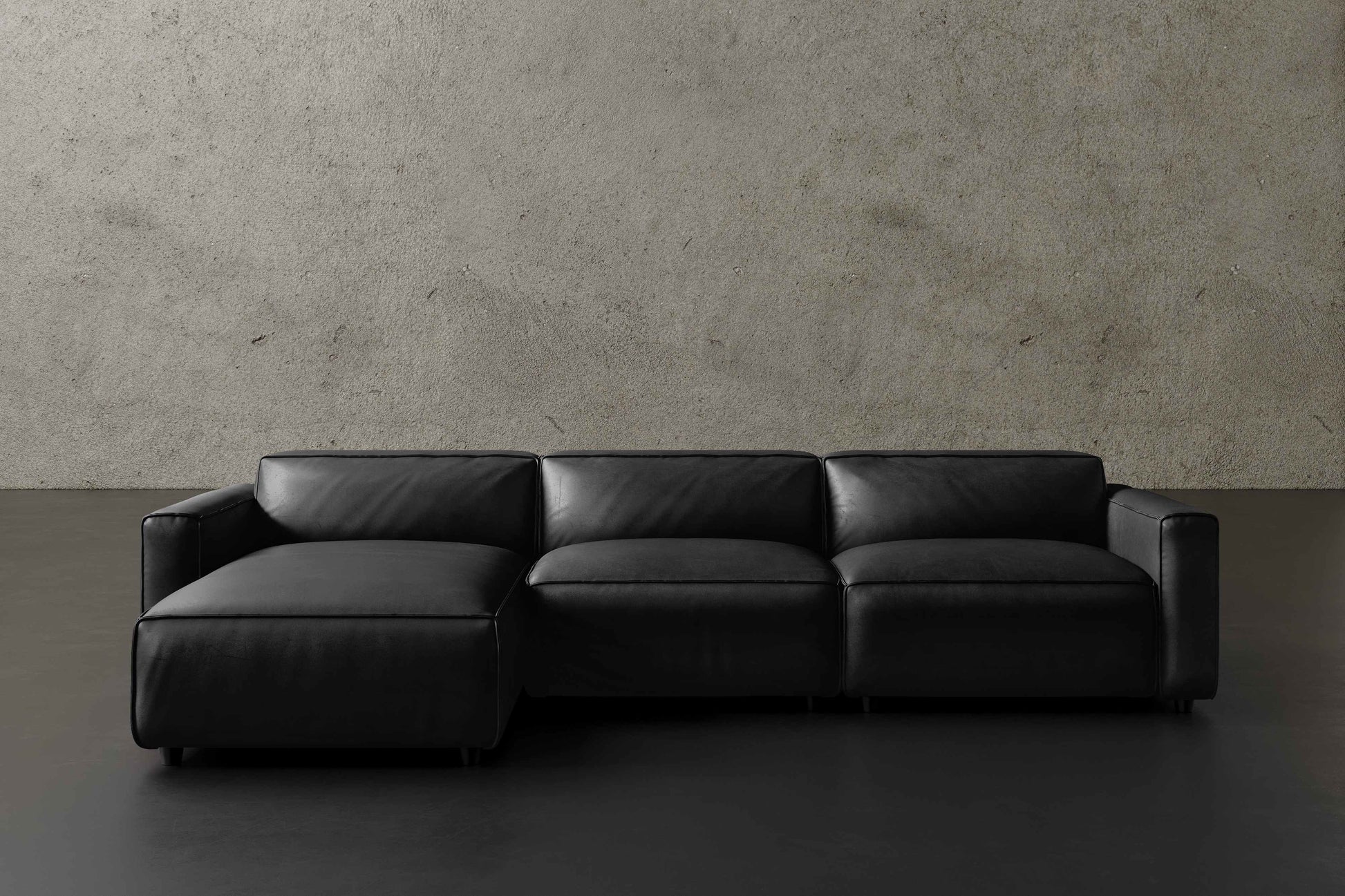 Allodi Full-aniline Leather Modular Sectional Sofa with Feather-Filled