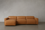Allodi Full-aniline Leather Modular Sectional Sofa with Feather-Filled