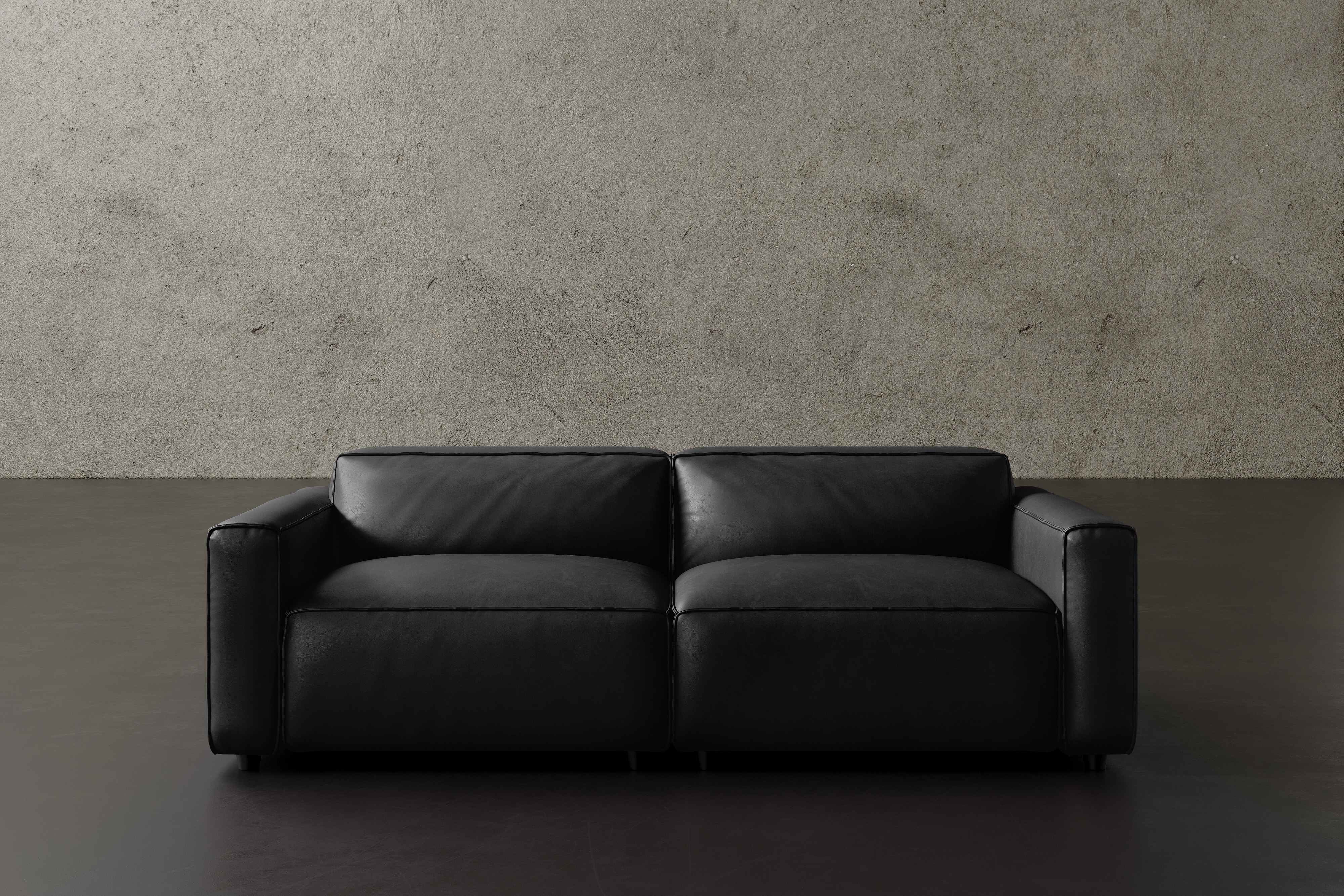 Allodi Full-aniline Leather Modular Sofa with feather-filled