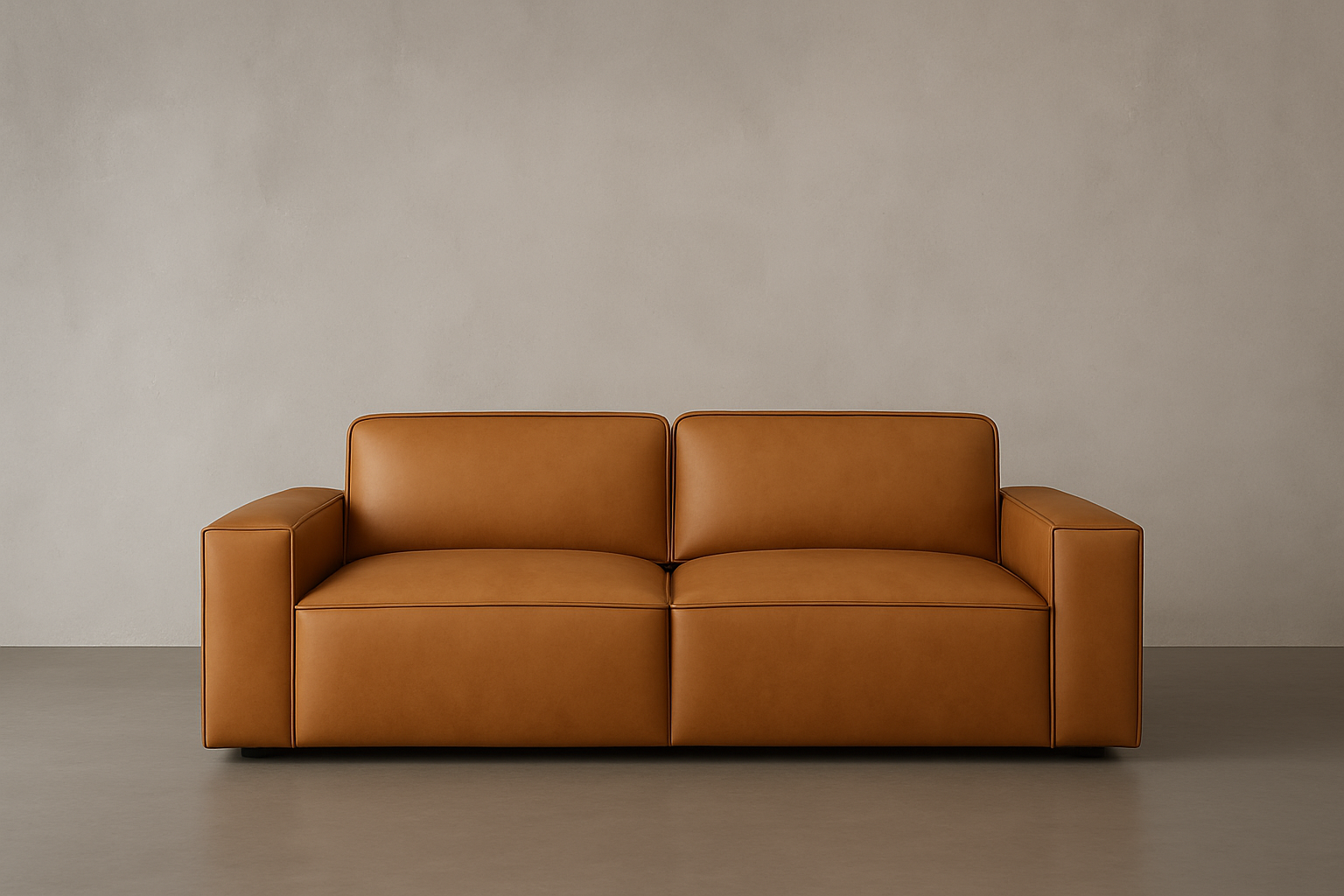 Allodi Full-aniline Leather Modular Sofa with feather-filled