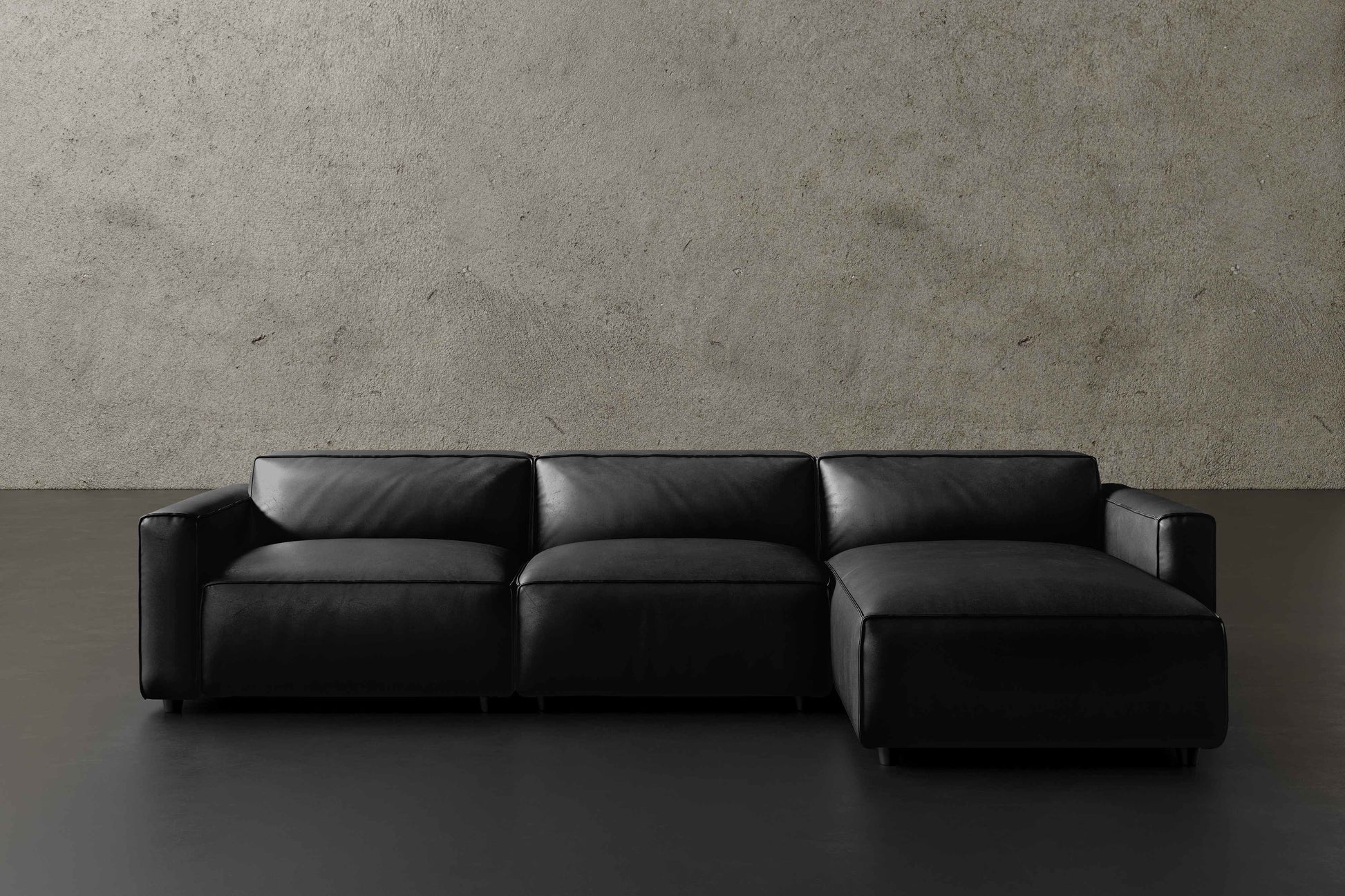 Allodi Full-aniline Leather Modular Sectional Sofa with Feather-Filled