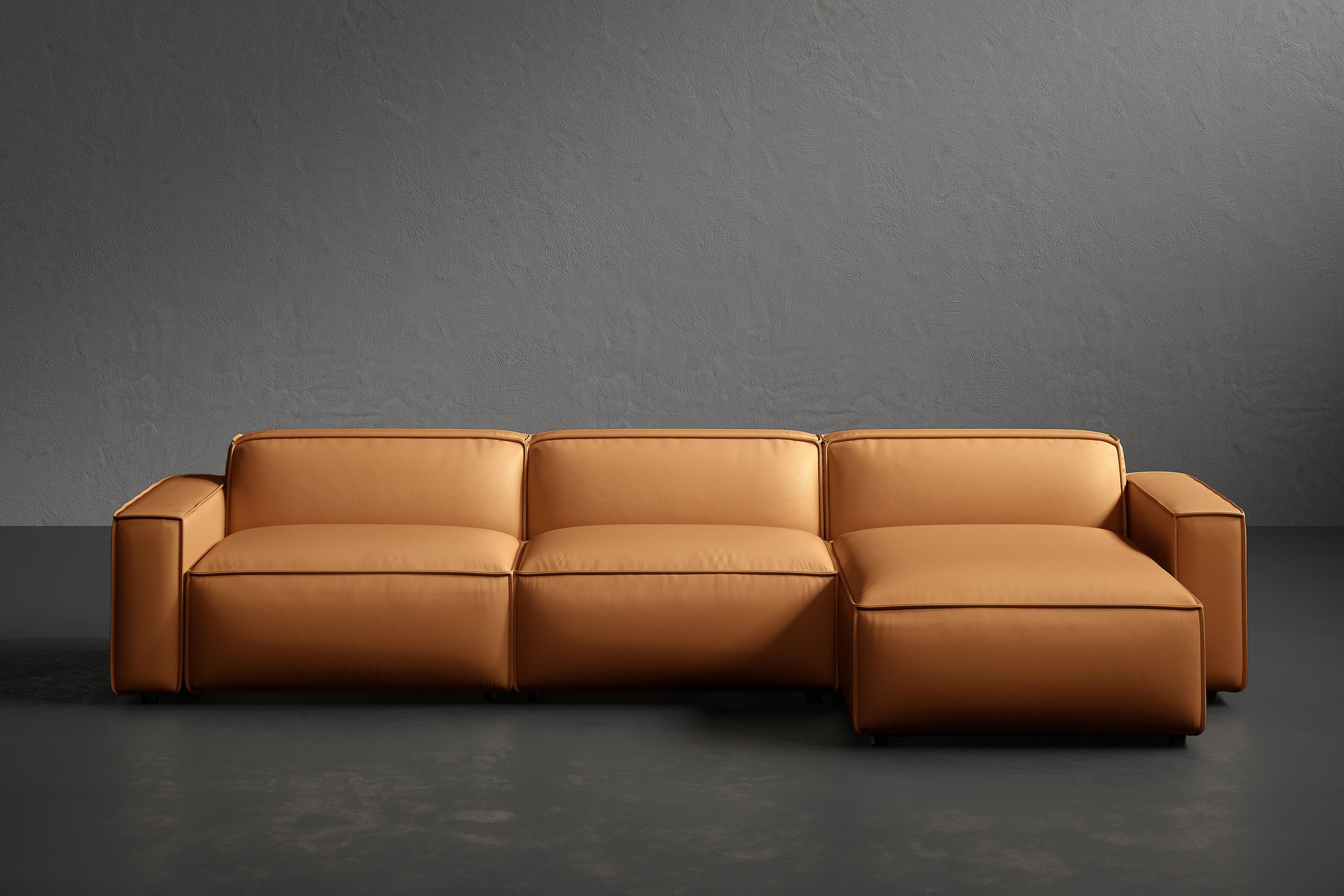 Allodi Leather Modular Sectional Sofa