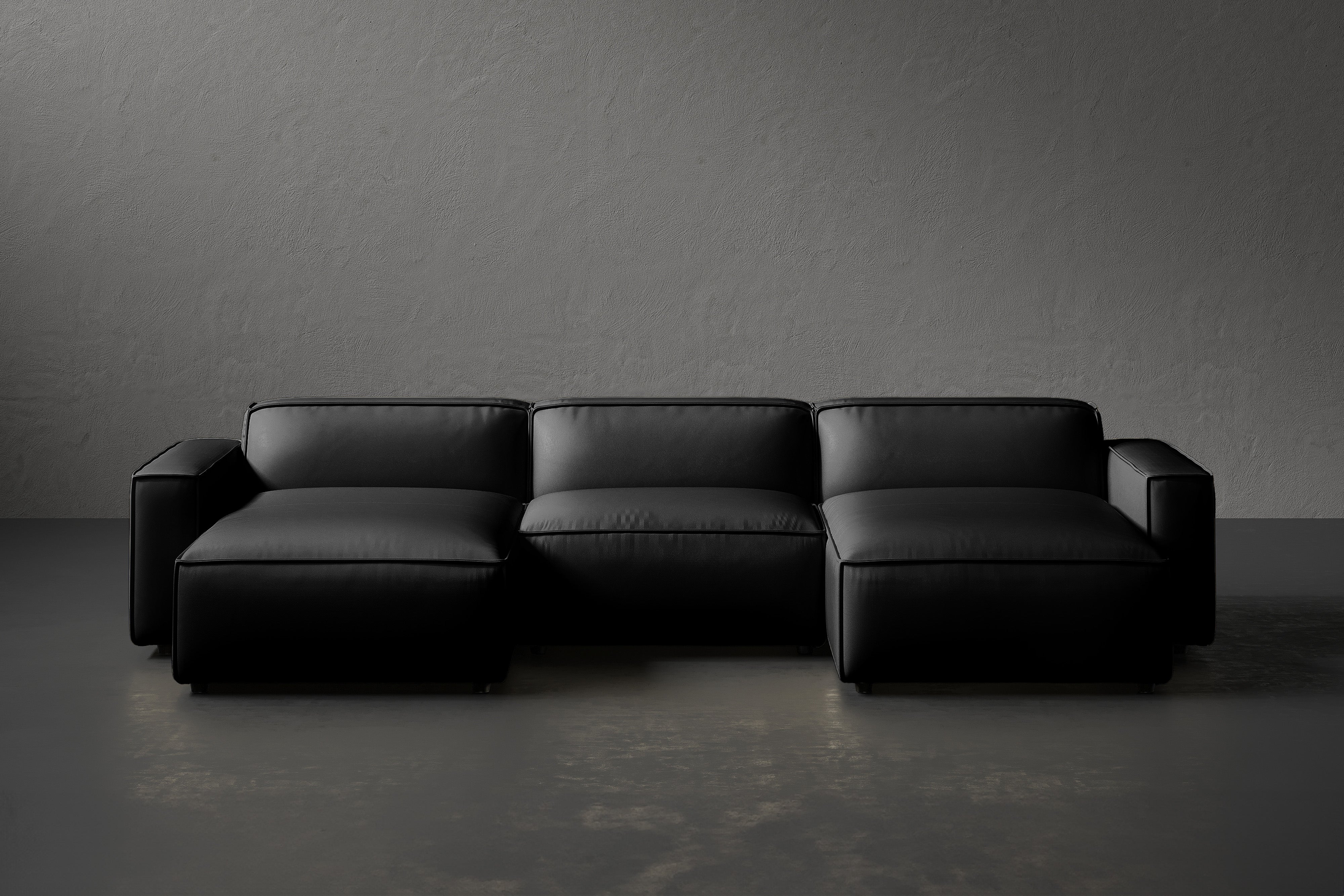 Allodi Leather Modular Sectional Sofa