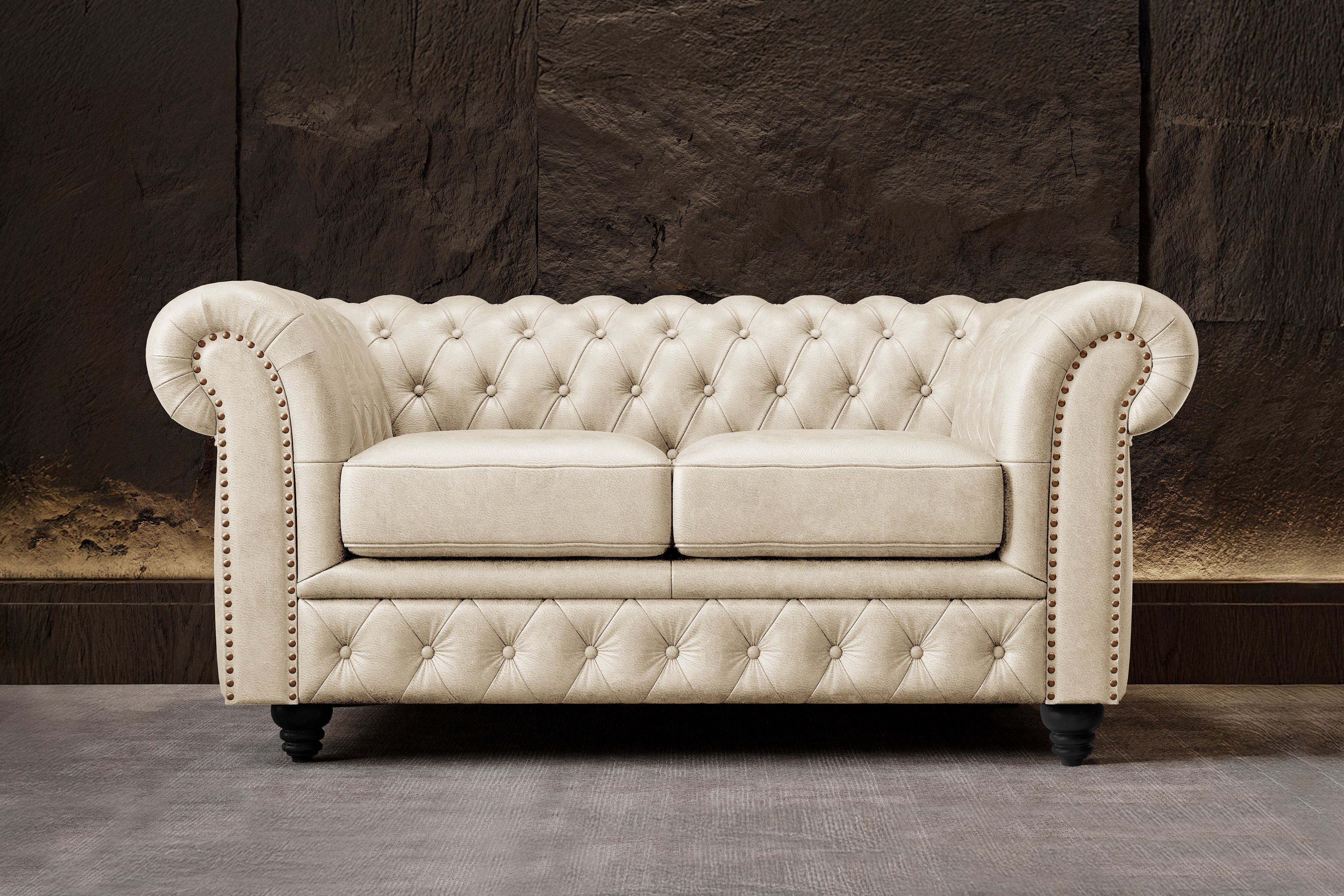 Figaro Leather Chesterfield Sofa