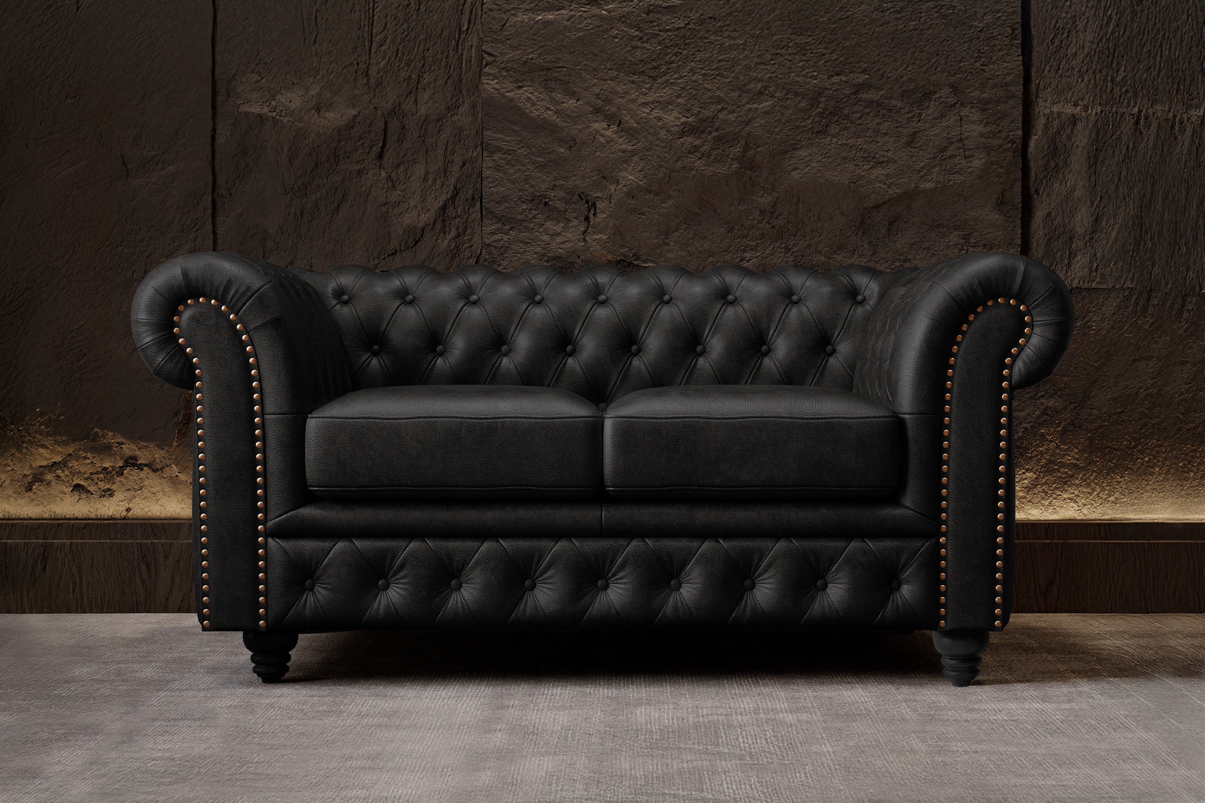 Figaro Leather Chesterfield Sofa