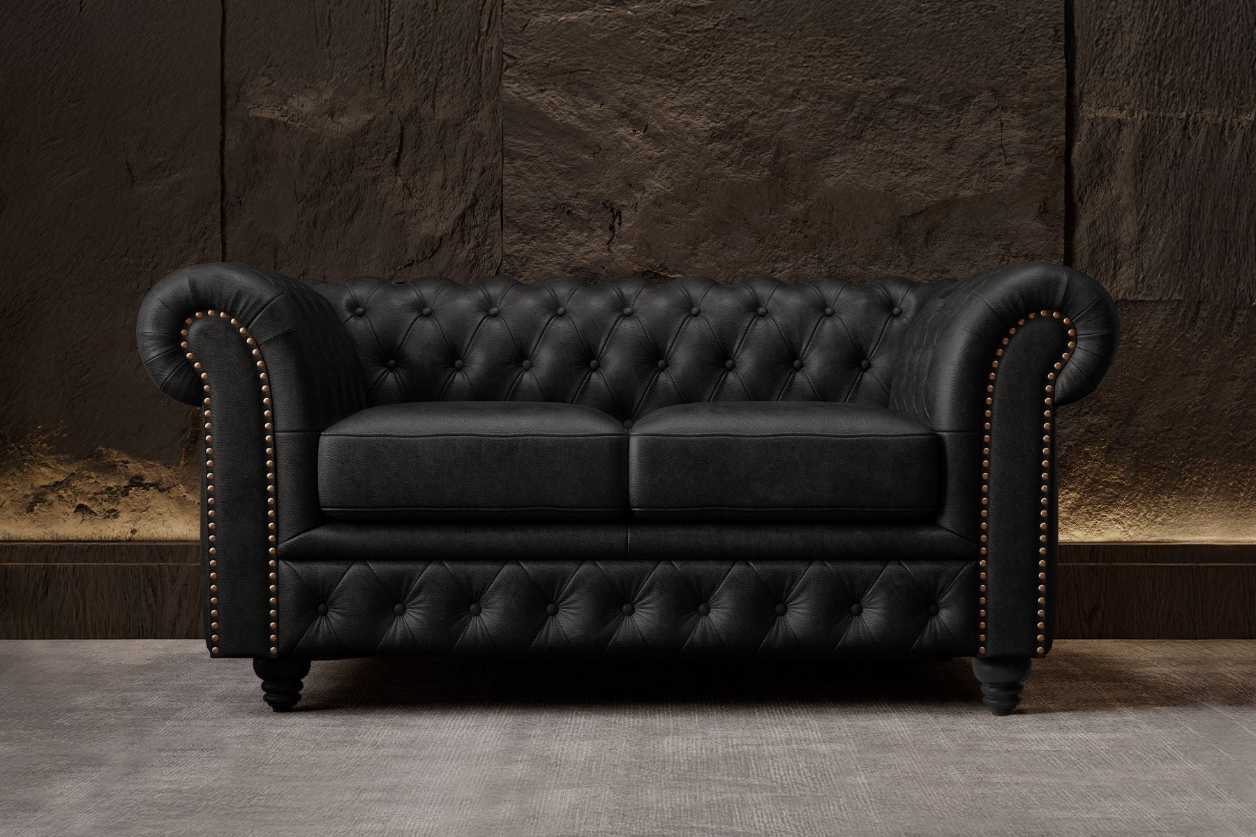 Figaro Nordic Hygge™ Leather Chesterfield Sofa