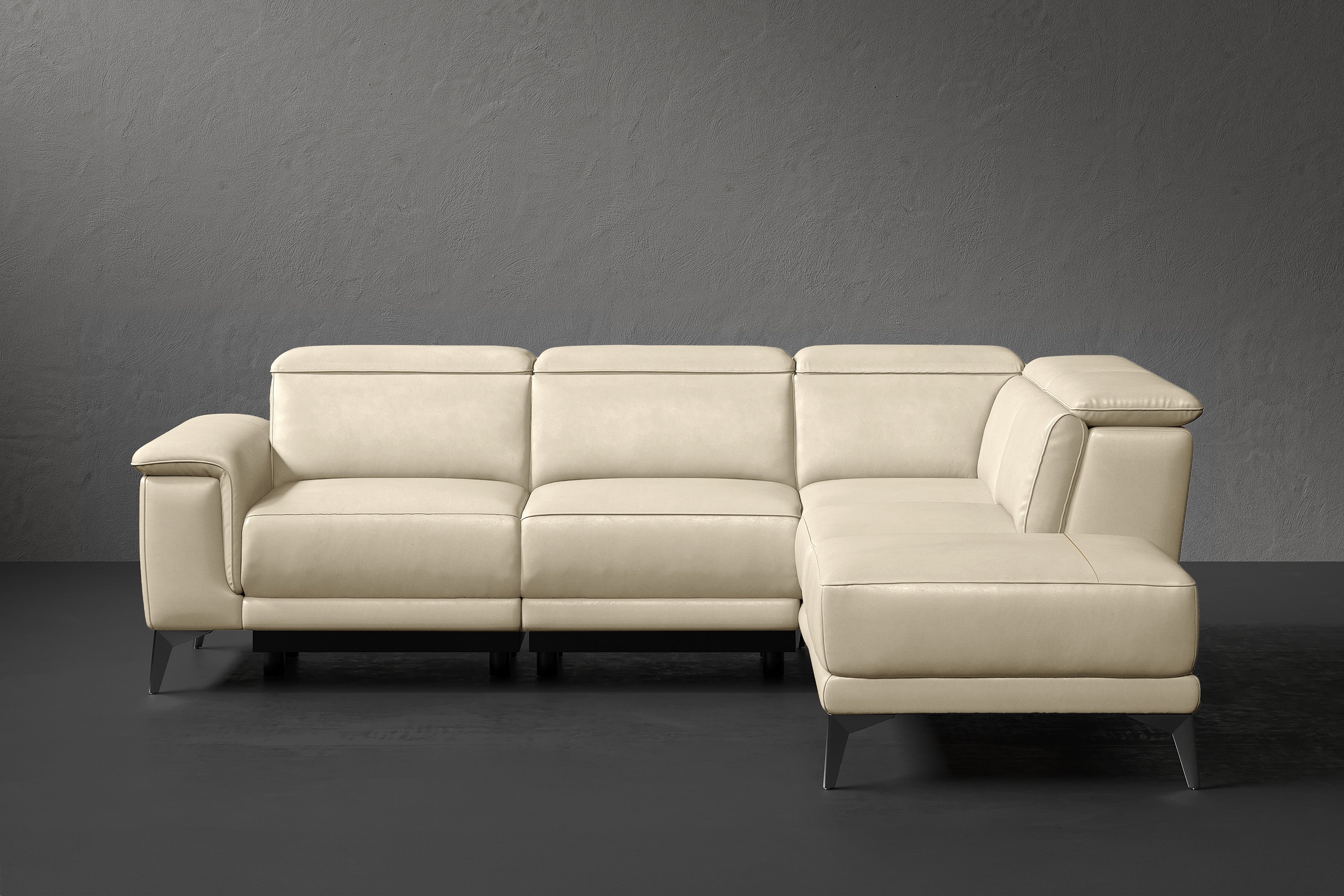 Millet Leather Reclining Sectional Sofa