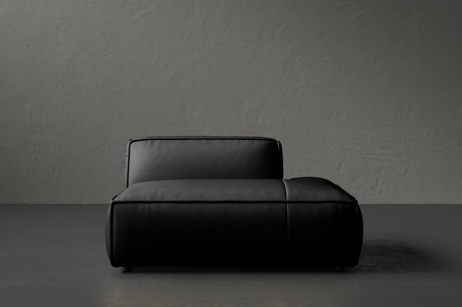 Allodi Full-aniline Leather Right Open-End Sofa Module with Feather-Filled