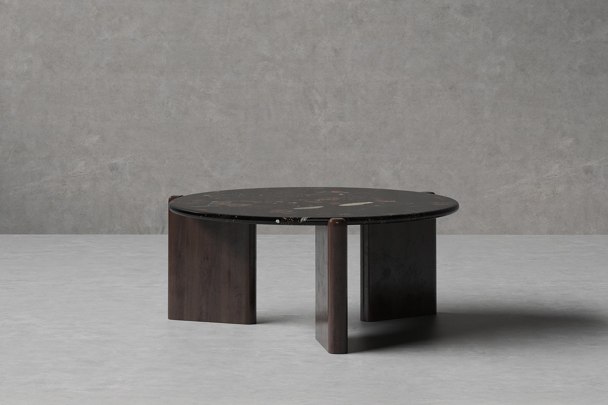 Greco Nero Marquina Marble Coffee Table