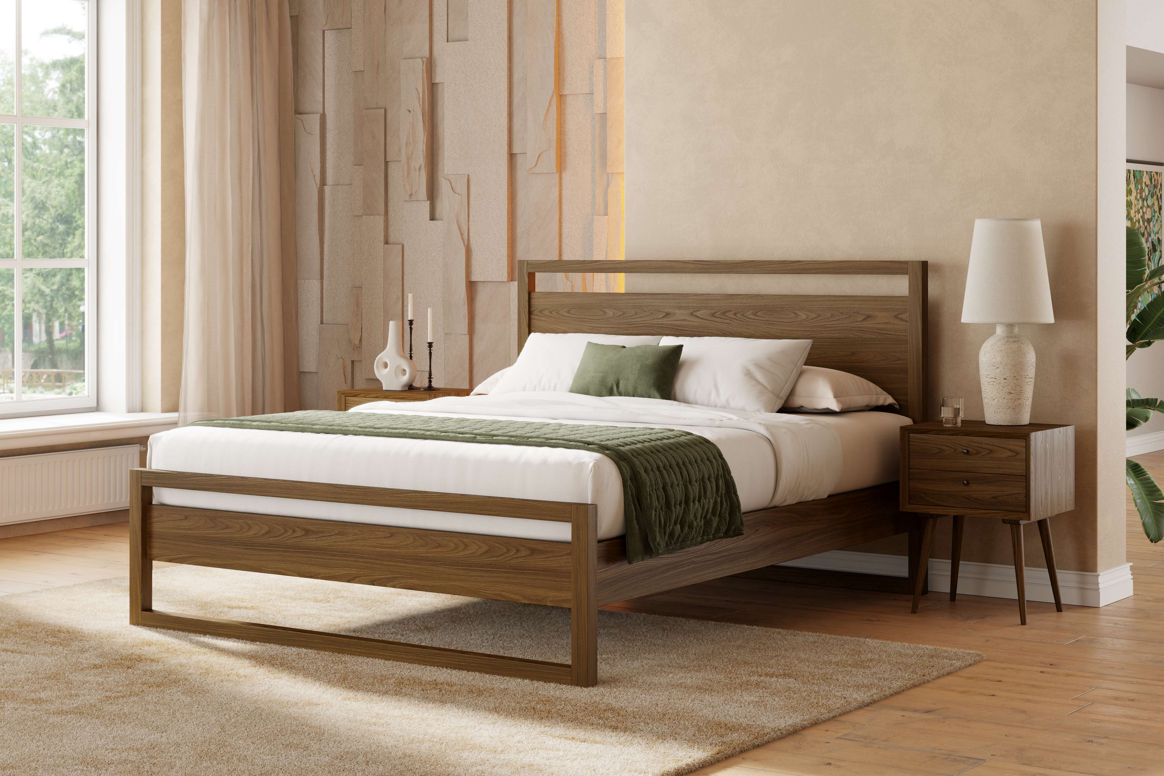 Waldenburg Solid Wood Bed Frame Natural01