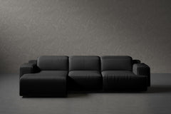 Bain Leather Recliner Sectional Sofa