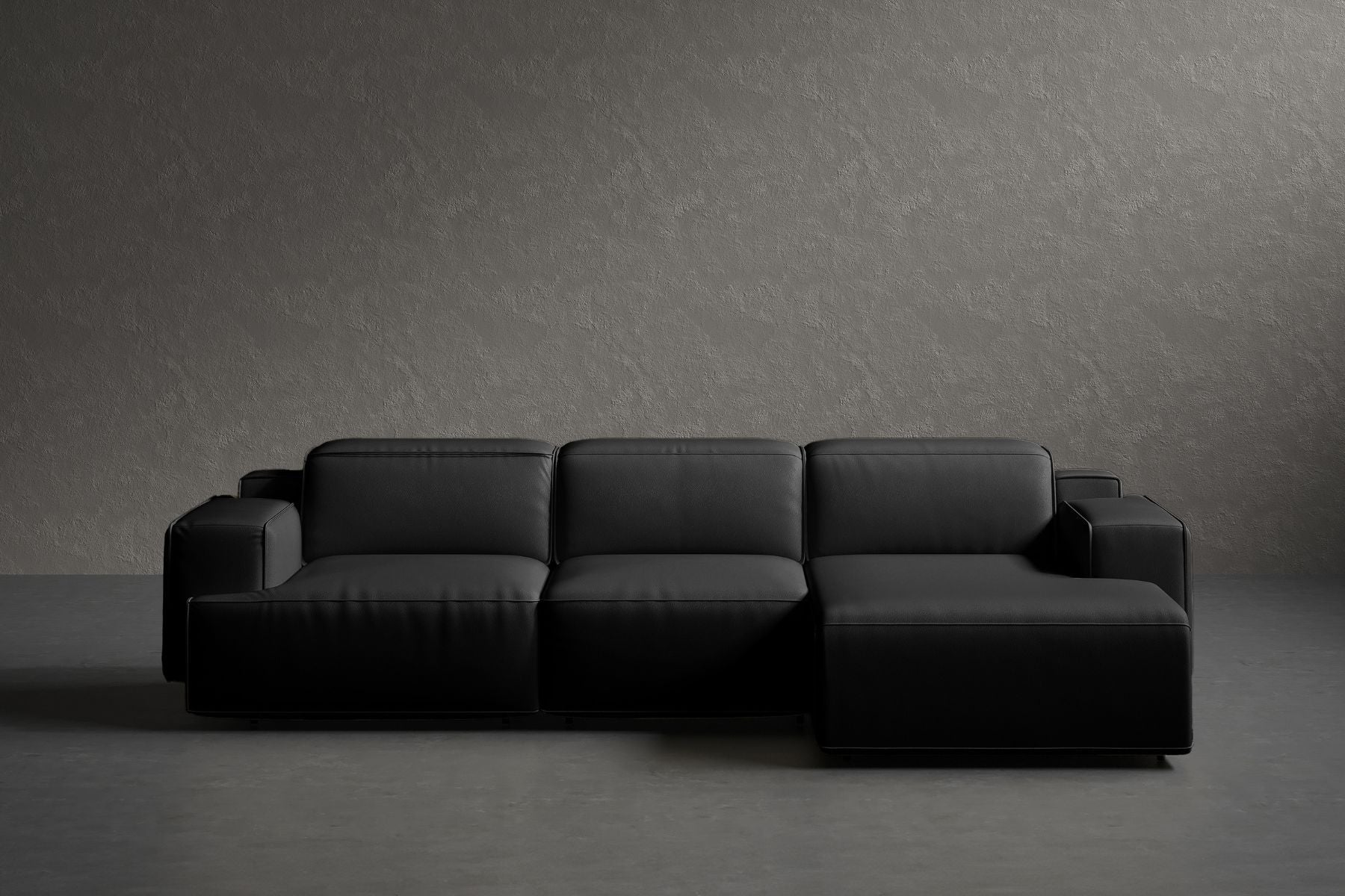 Bain Leather Recliner Sectional Sofa