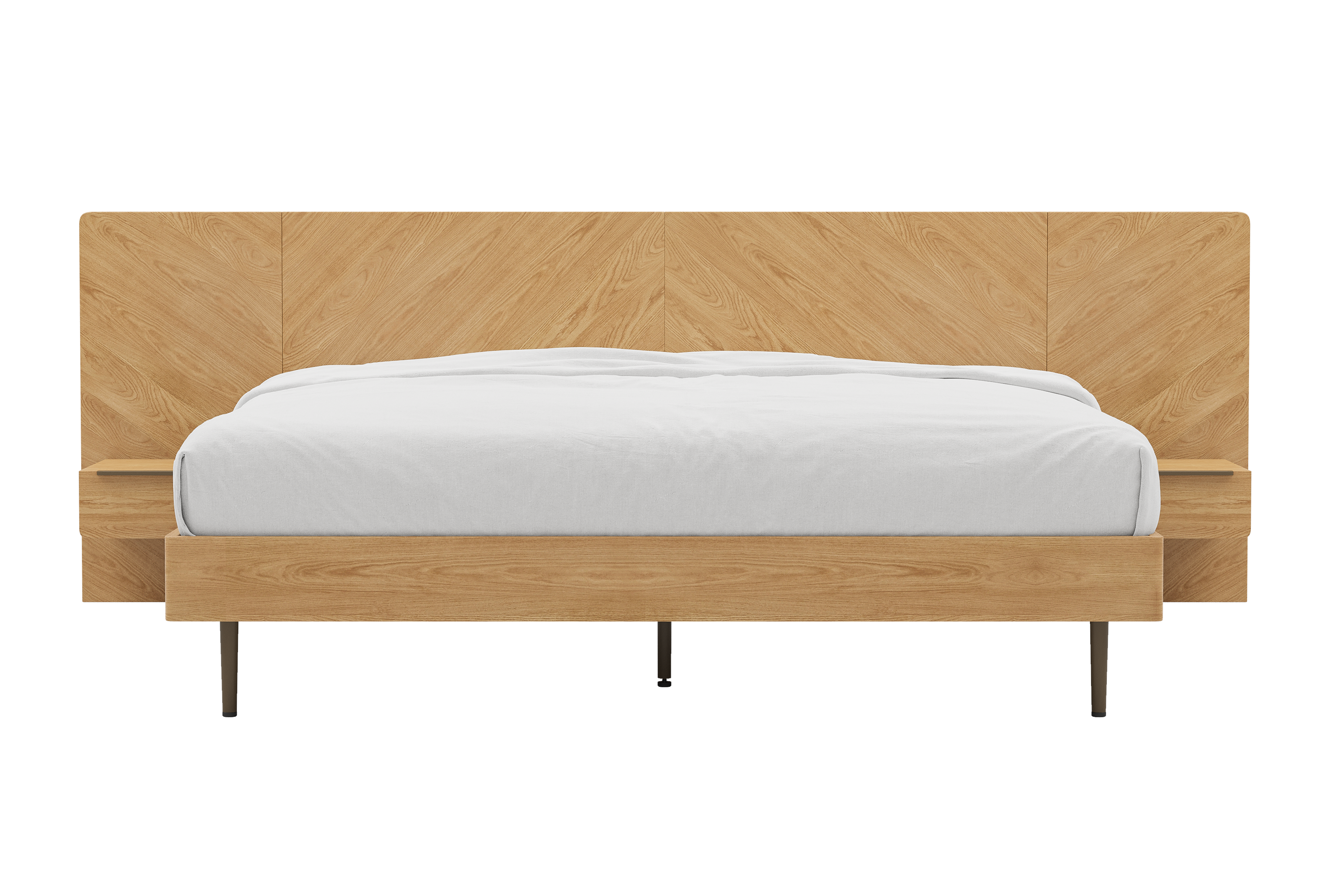 Olivier Solid Wood Bed Frame with Drawers - King & Queen Size Bedframe