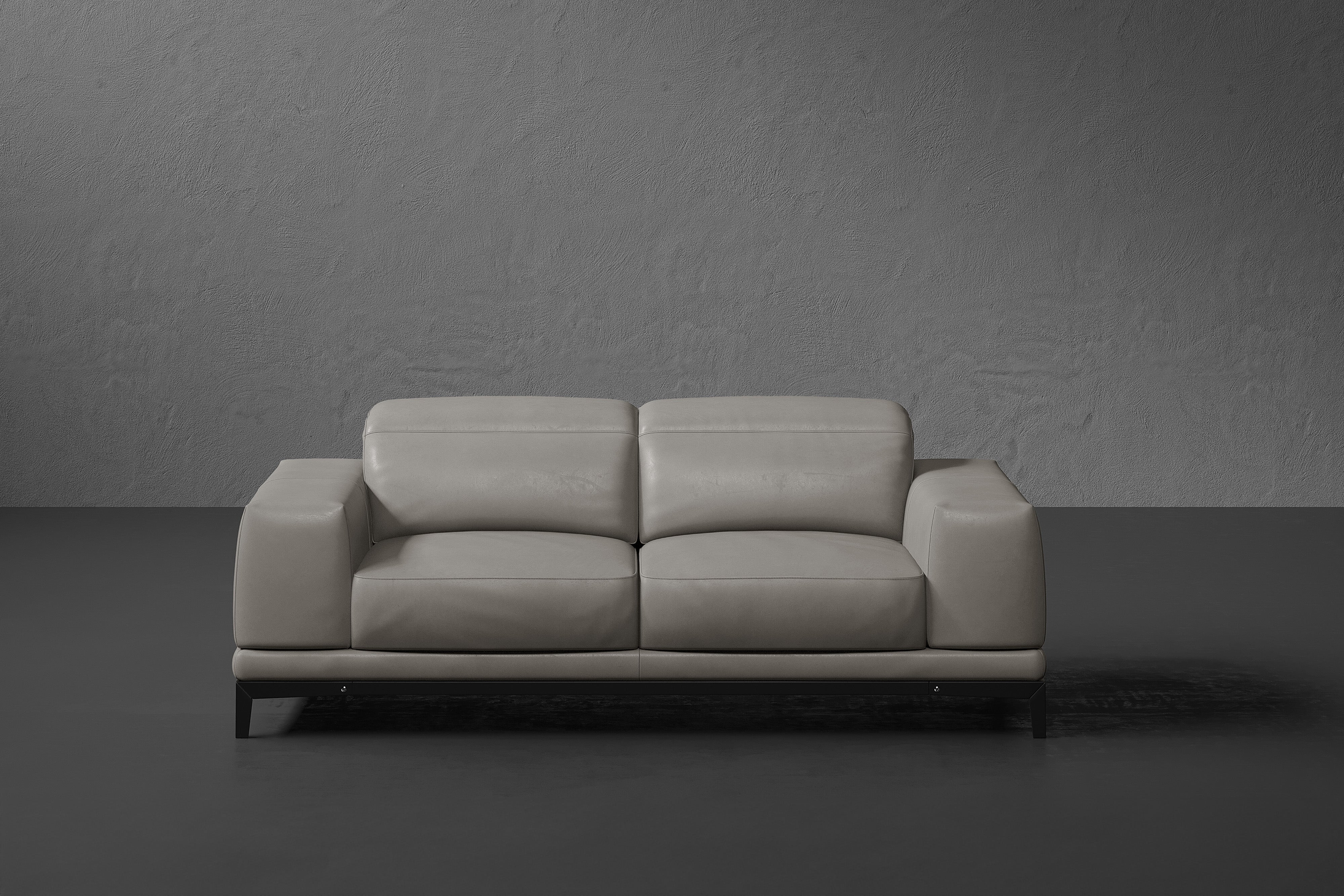 Brun Leather Sofa