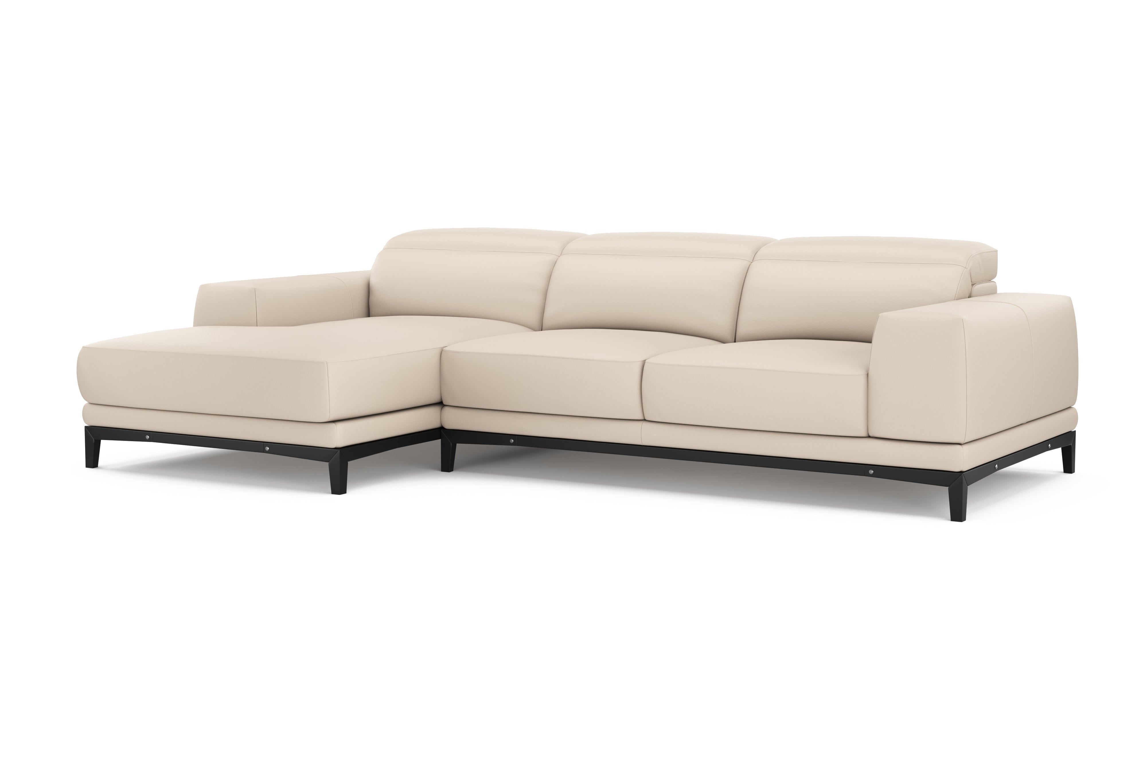 Brun Leather Sectional Sofa