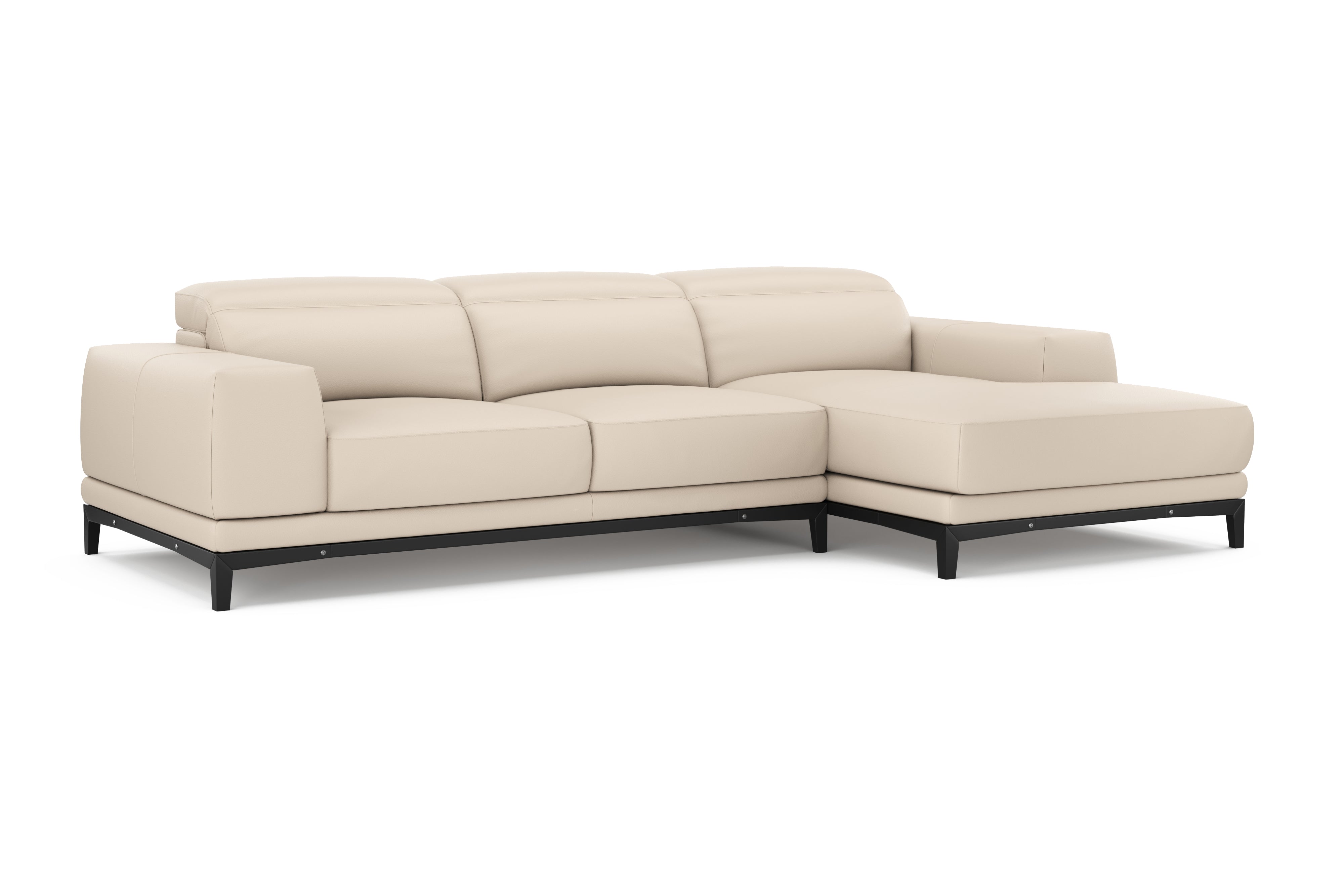 Brun Leather Sectional Sofa