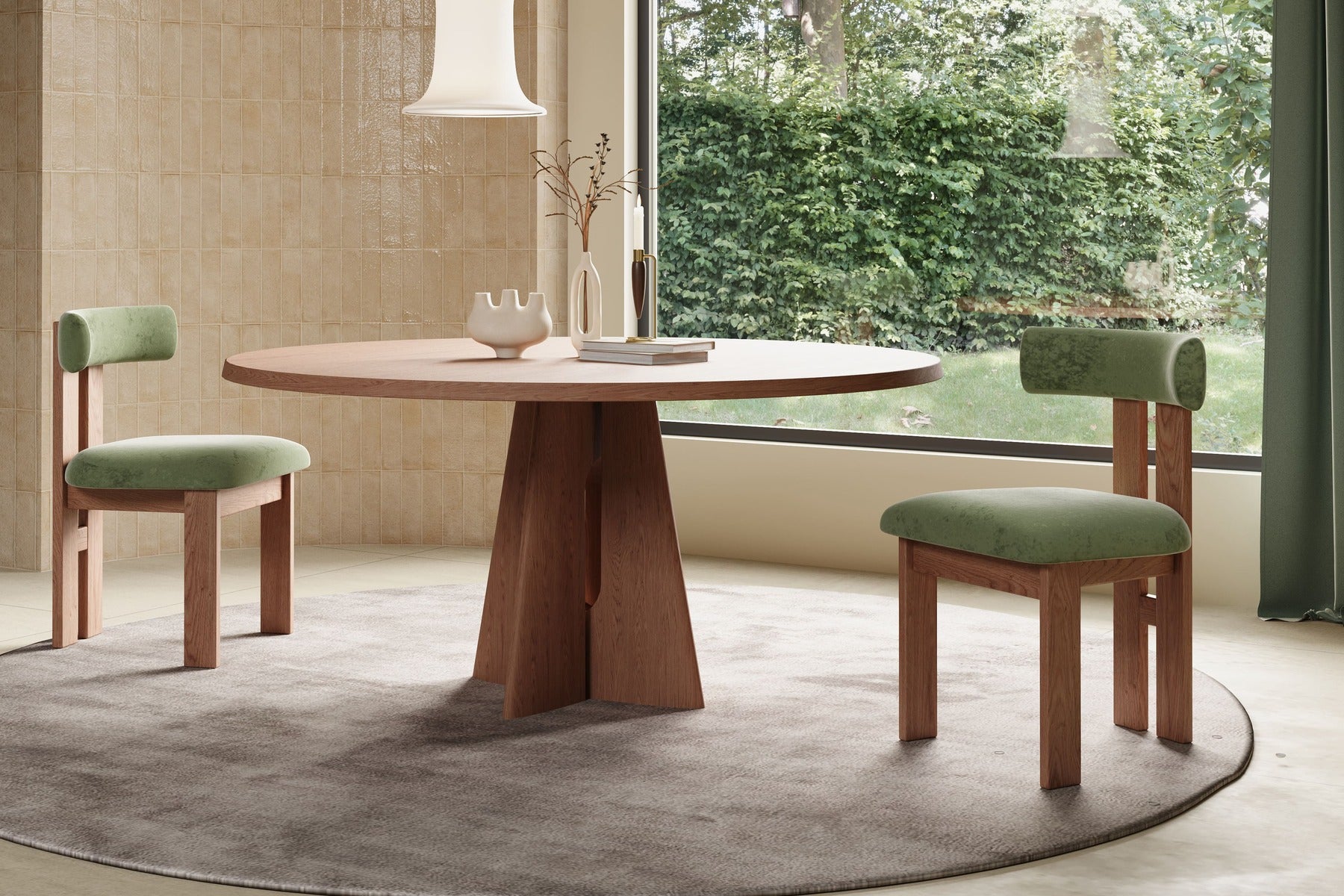 Andre Boucle Dining Chair – Modern Luxury, Built to Last