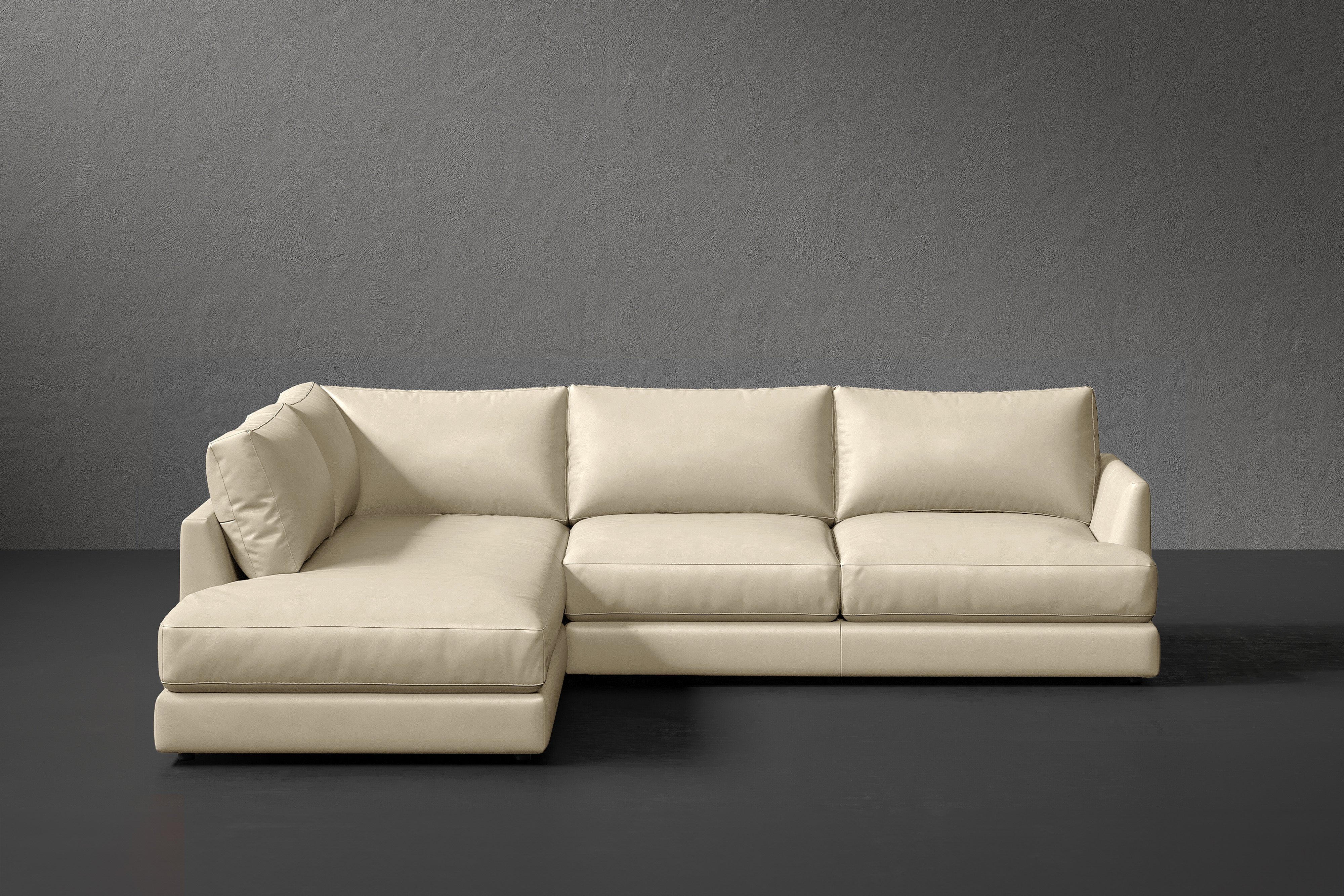 Vidal Leather Sectional Sofa