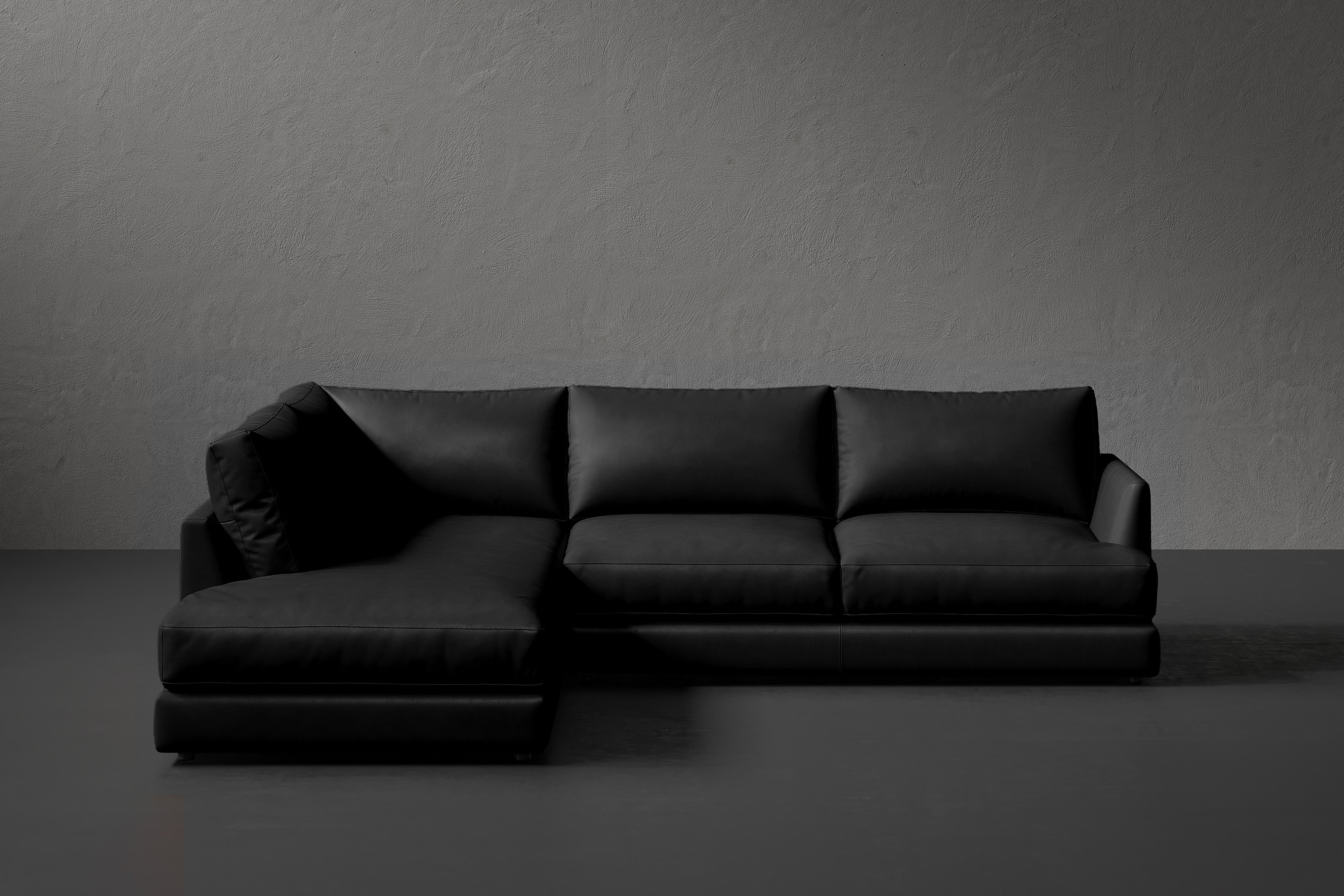 Vidal Leather Sectional Sofa