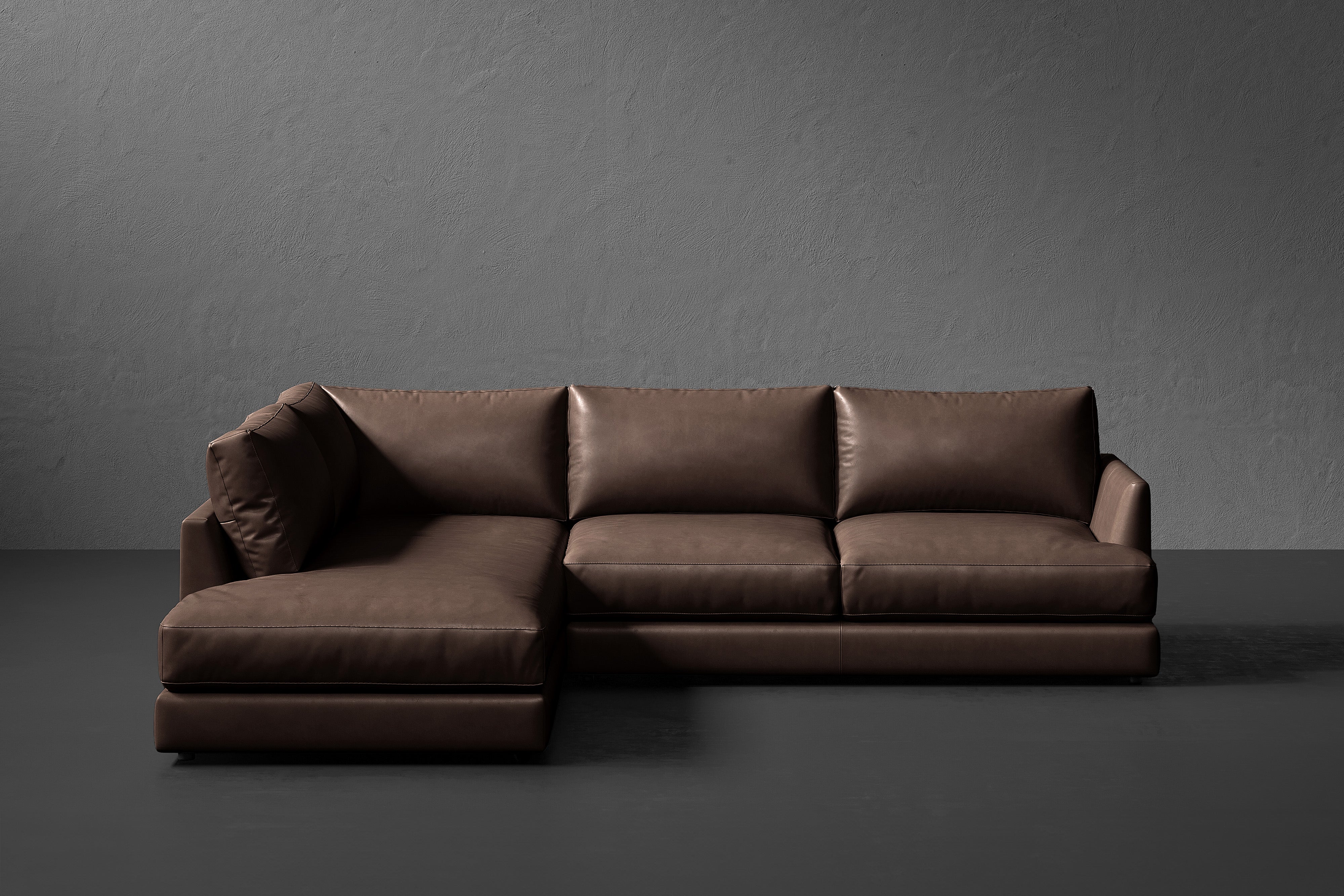 Vidal Leather Sectional Sofa