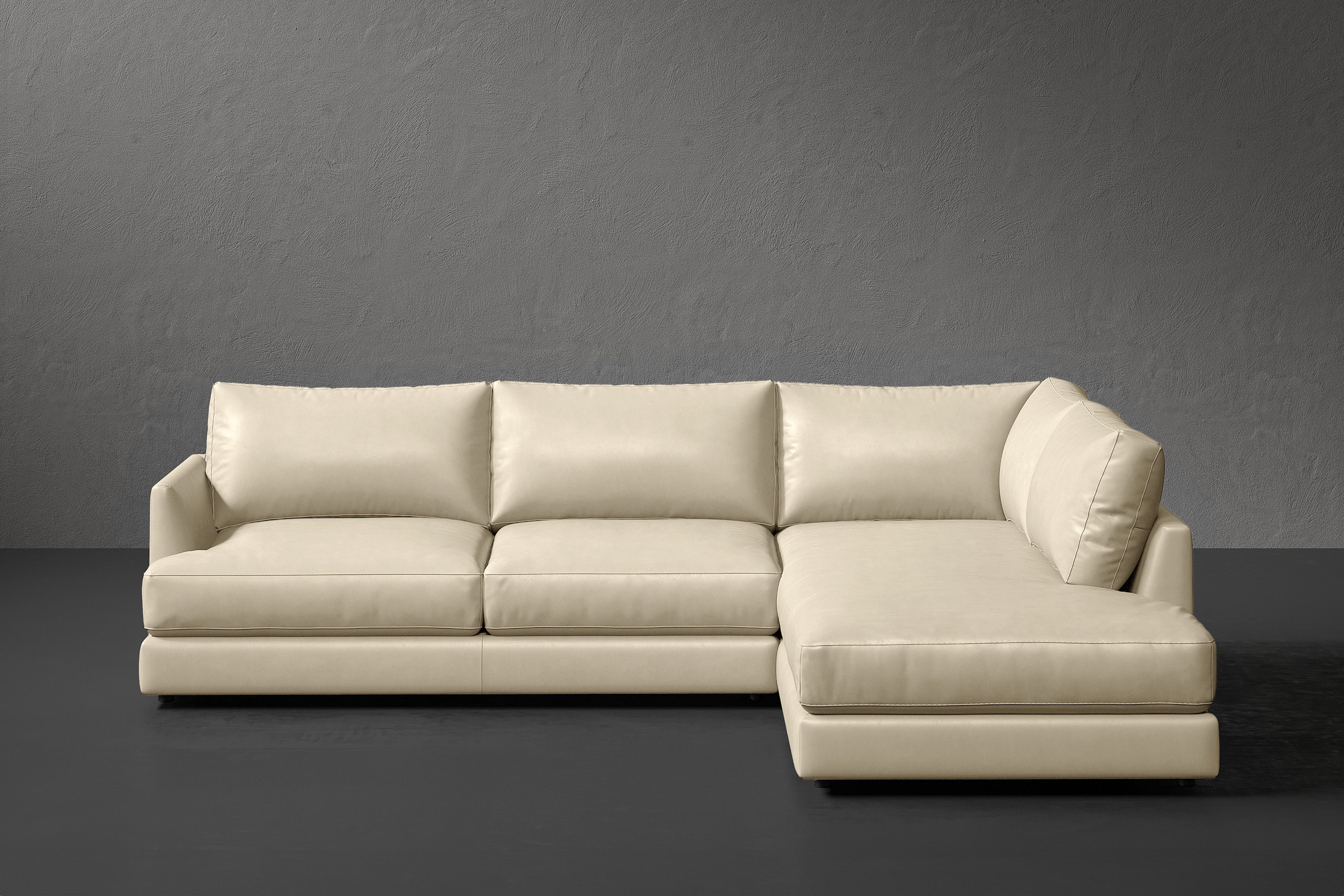 Vidal Leather Sectional Sofa