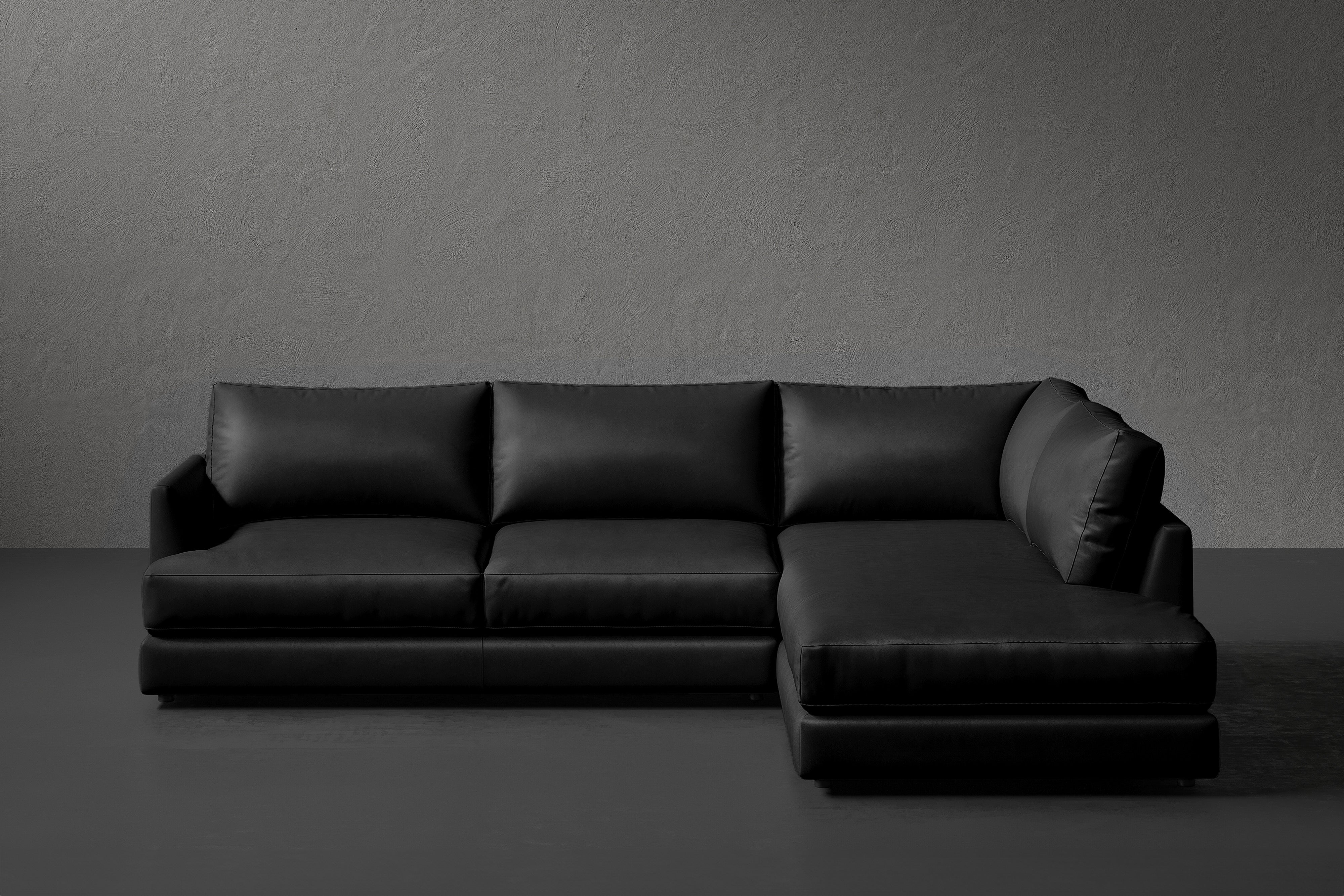 Vidal Leather Sectional Sofa