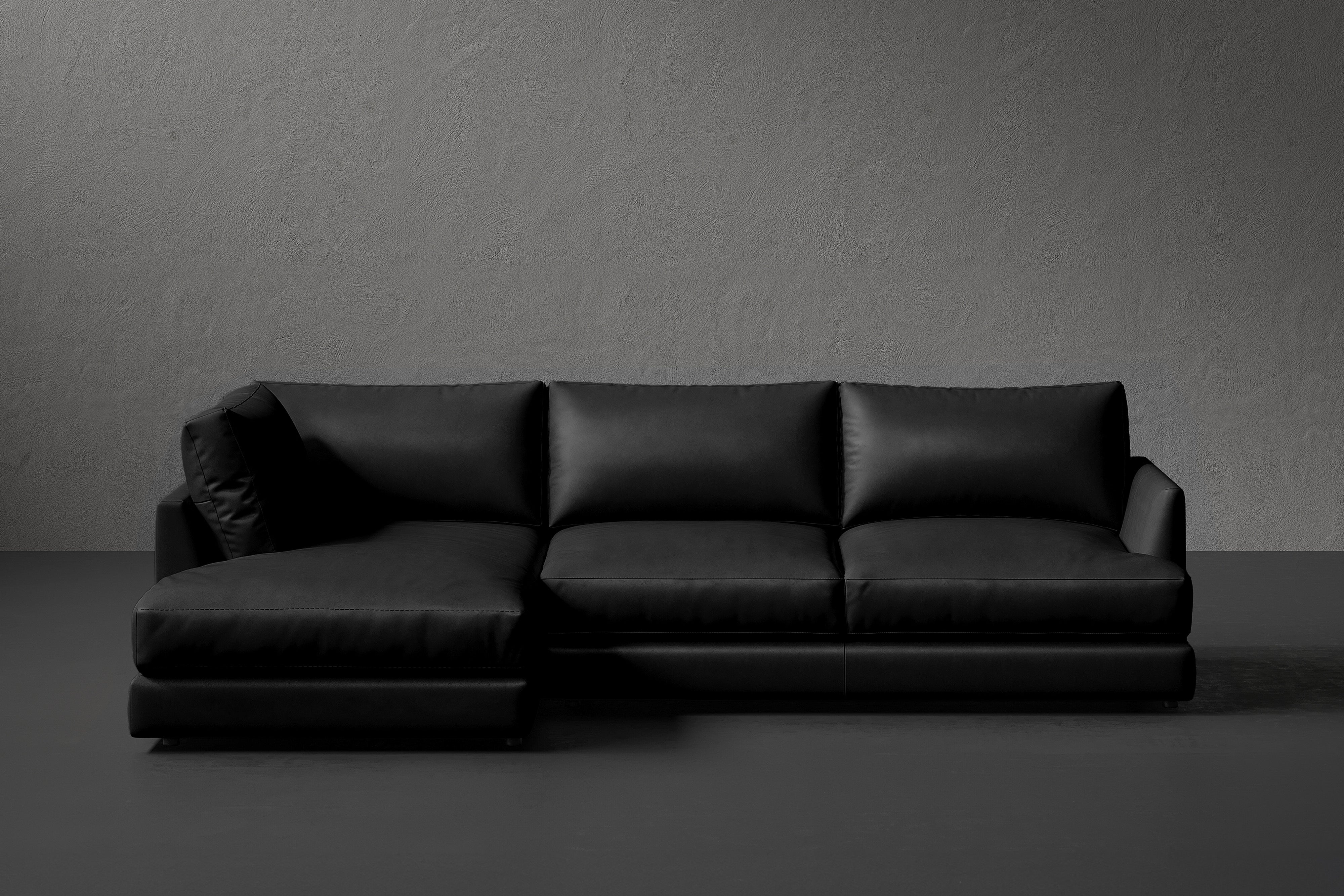 Vidal Leather Sectional Sofa